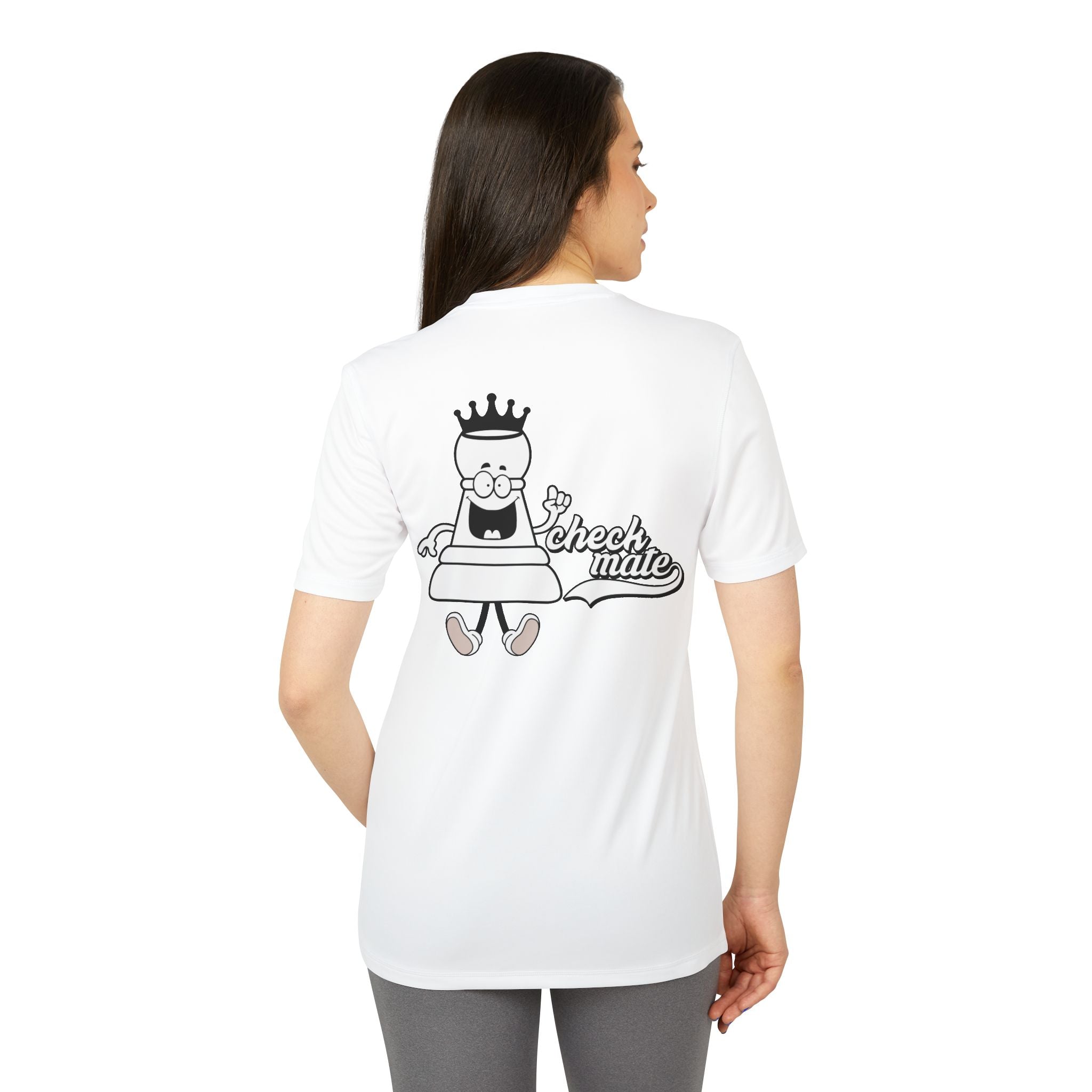 adidas Chess Check Mate Back Print  Unisex Sport T-shirt