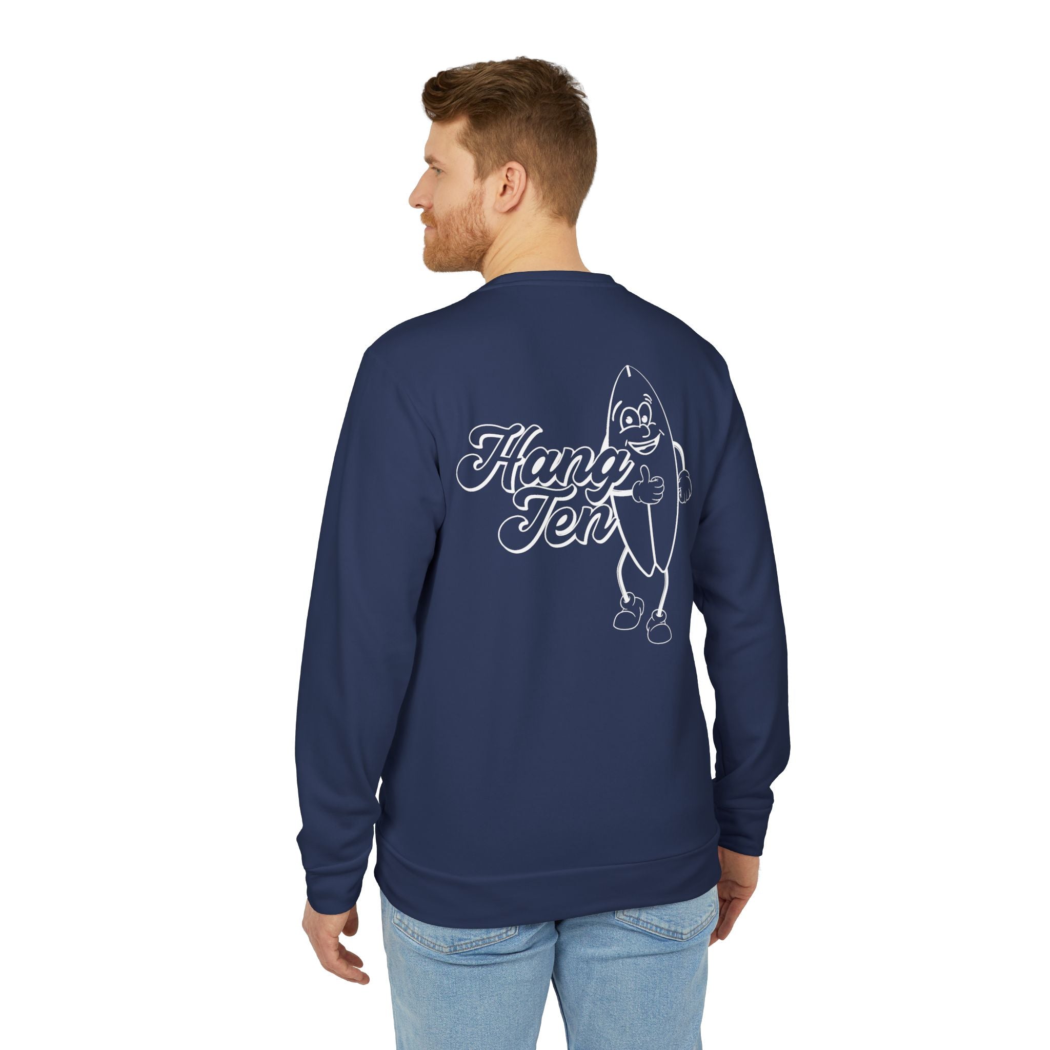 adidas Surfing Hang Ten Back Print Unisex Sweatshirt