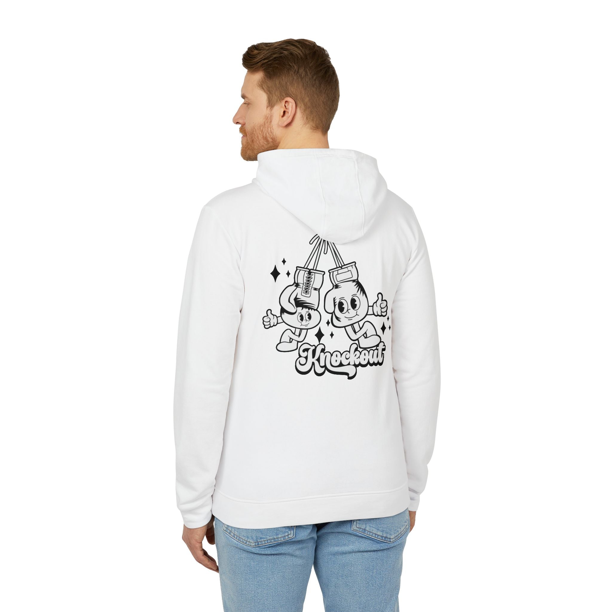 adidas Boxing Knockout Back Print Unisex Fleece Hoodie