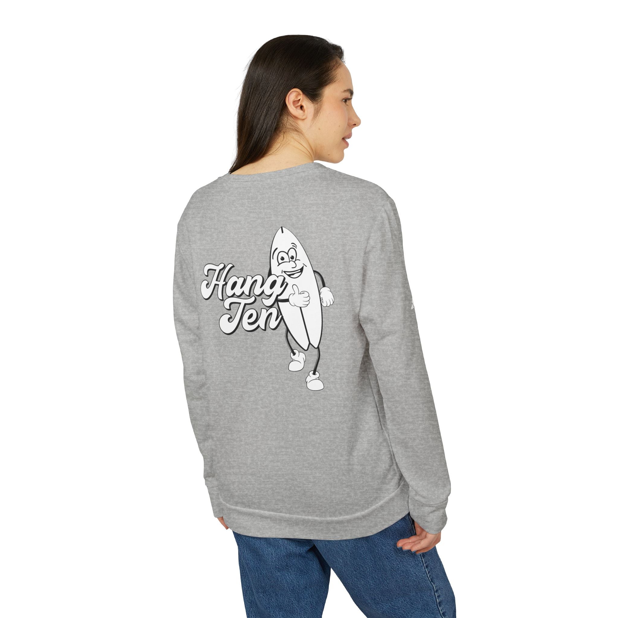 adidas Surfing Hang Ten Back Print Unisex Sweatshirt