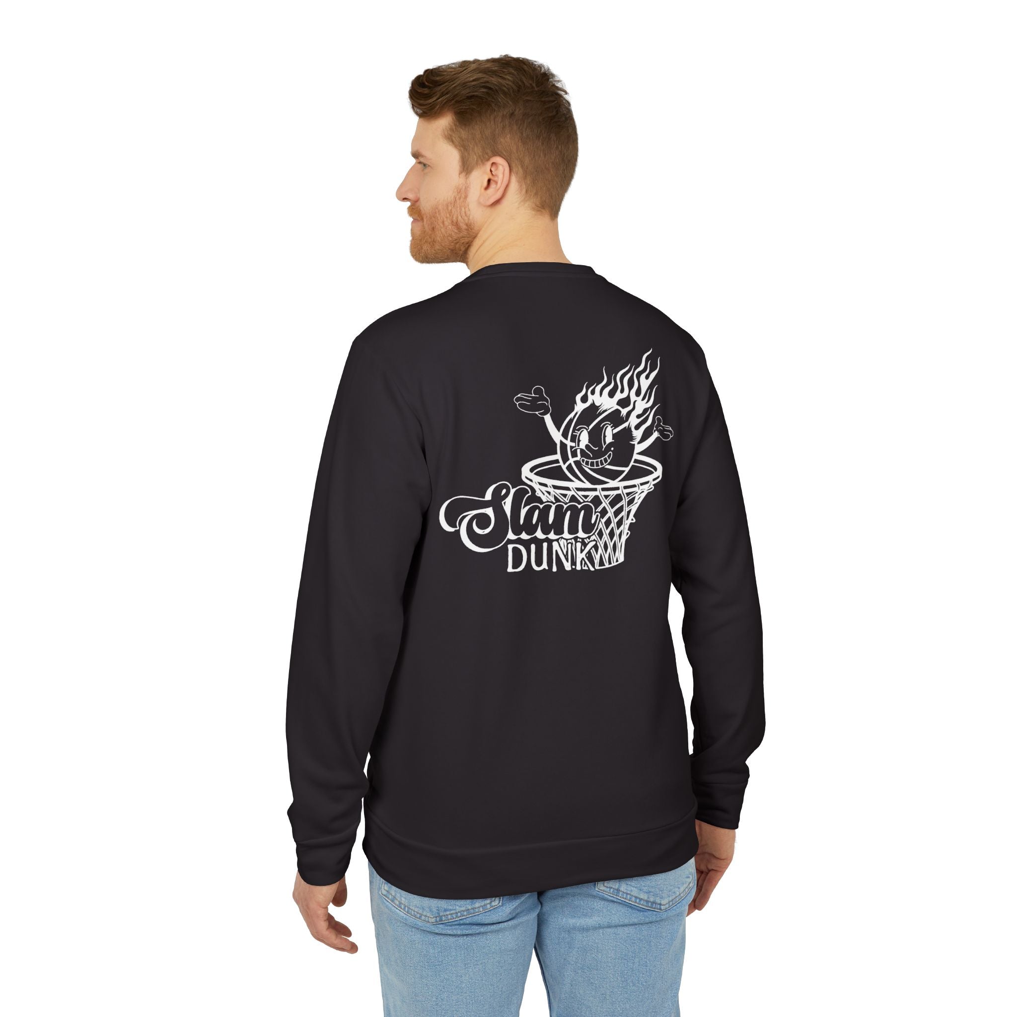 adidas Basketball Slam Dunk Back Print Unisex Sweatshirt