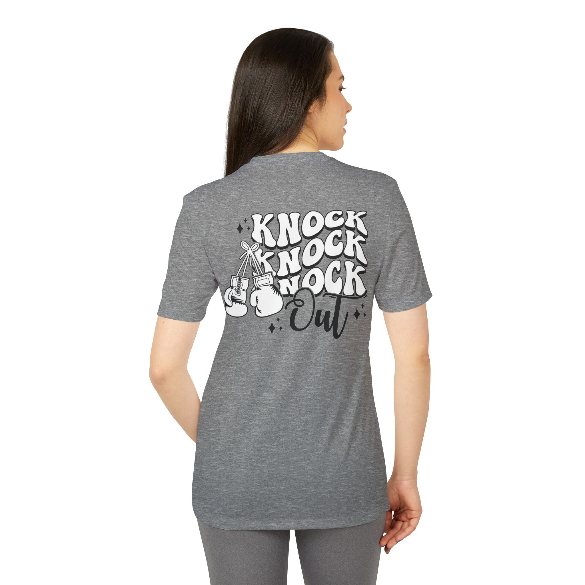 adidas Boxing Knockout Back Print Unisex Sport T-shirt