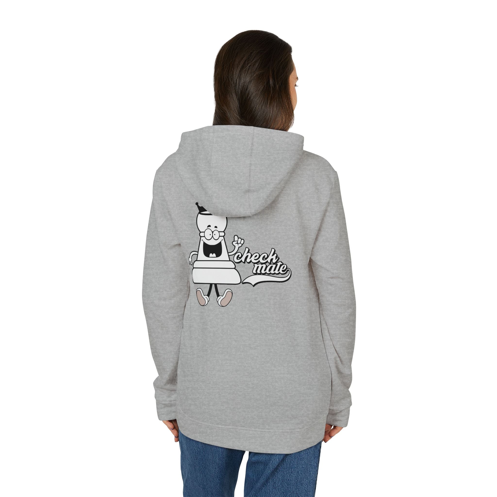 adidas Chess Check Mate Back Print Unisex Fleece Hoodie