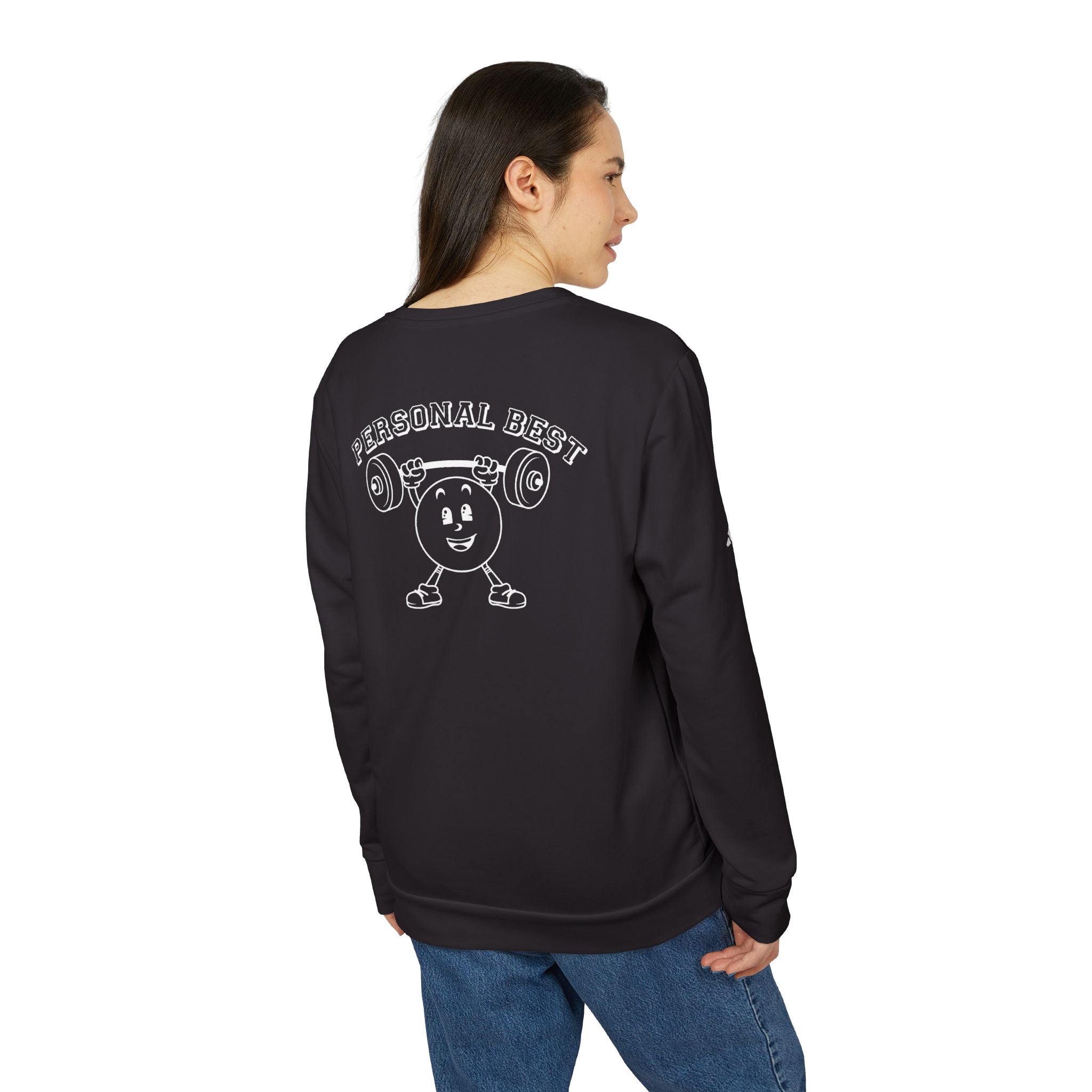 adidas Fitness Personal Best Back Print Unisex Sweatshirt