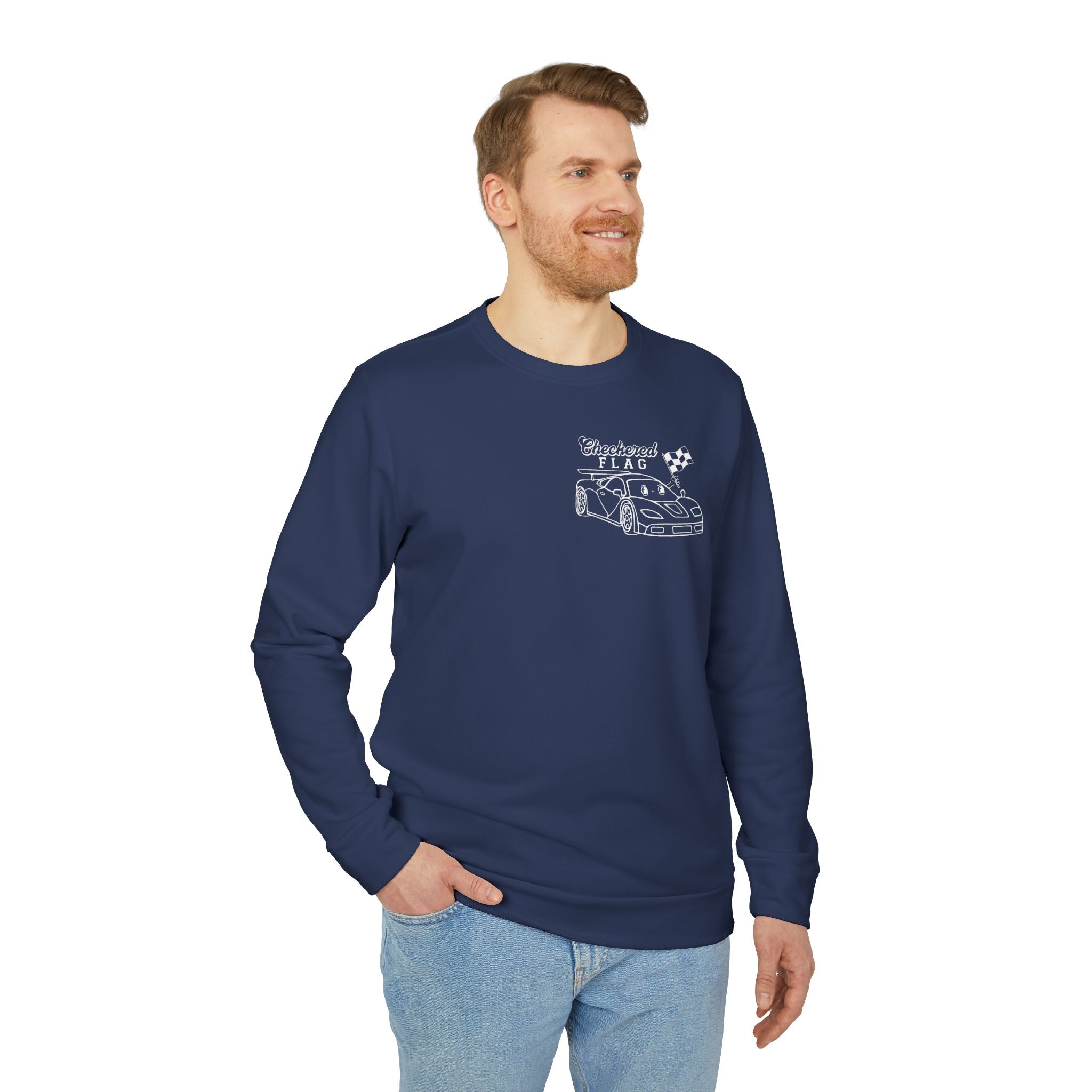 adidas Auto Racing Checkered Flag Unisex Sweatshirt