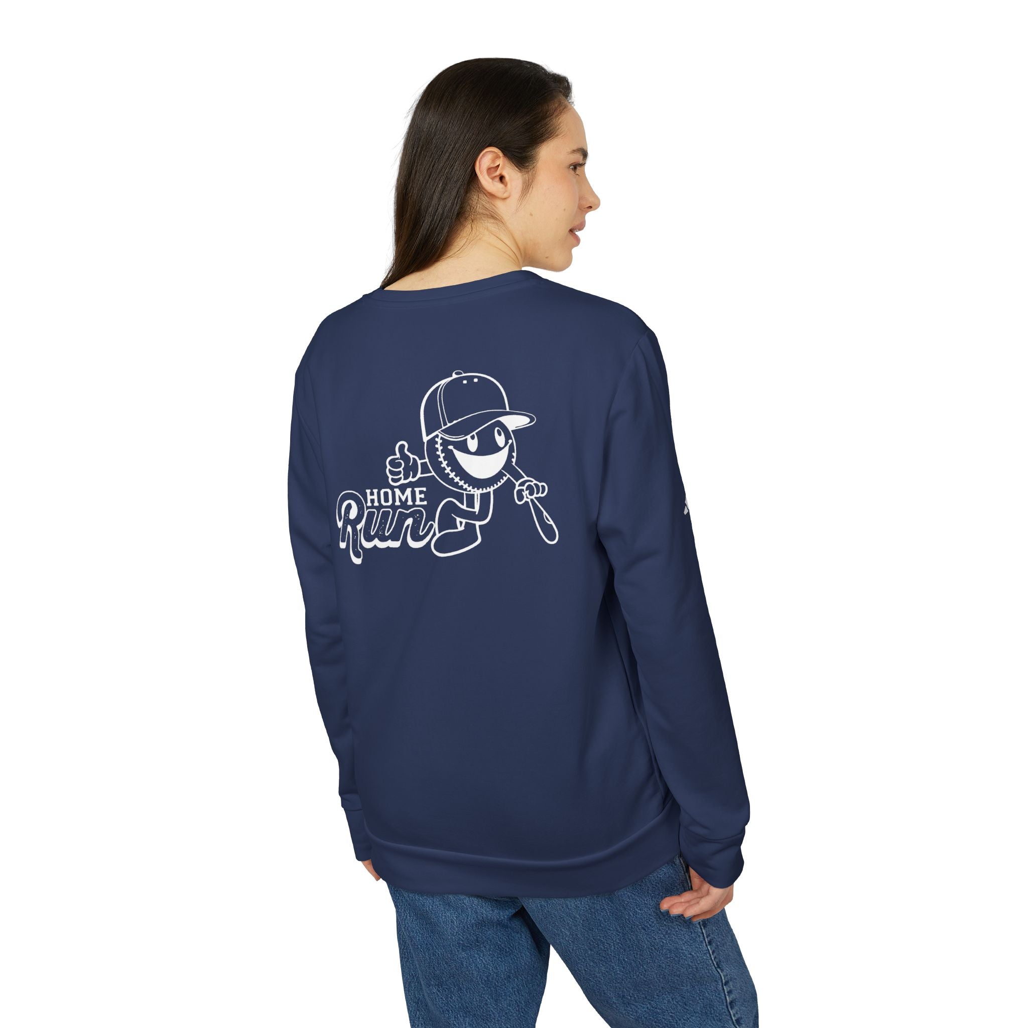 adidas Baseball Home Run Back Print Unisex Sweatshirt