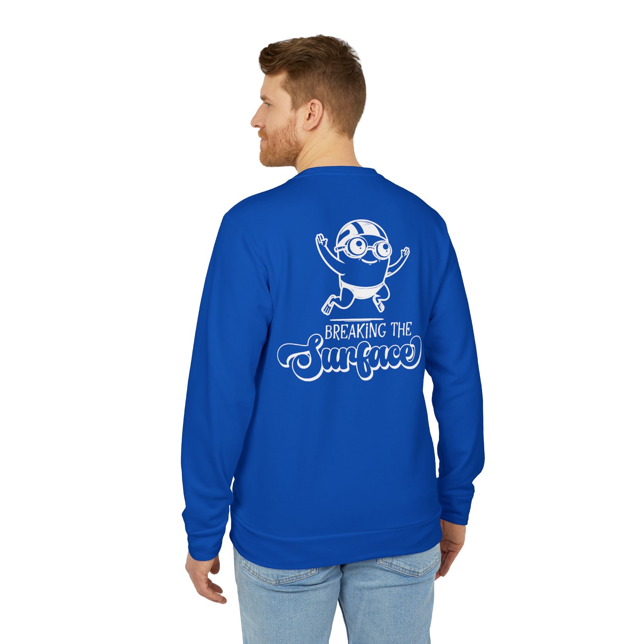 adidas Swimming Breaking The Surface  Back Print Unisex Sweatshirt