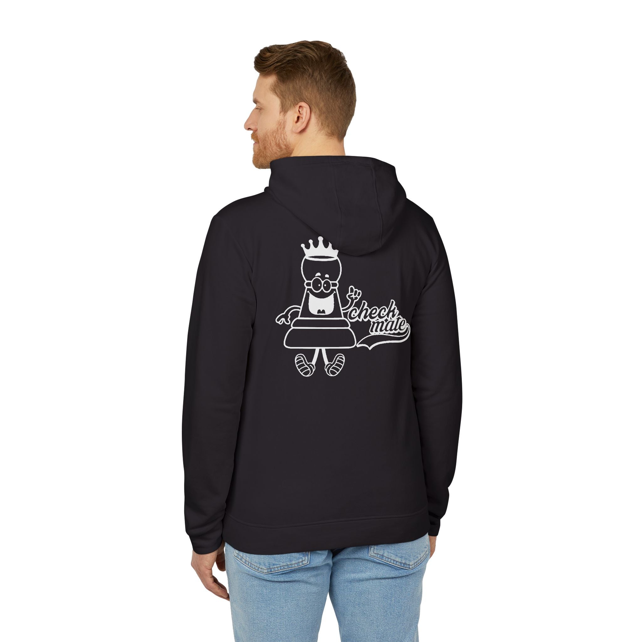 adidas Chess Check Mate Back Print Unisex Fleece Hoodie