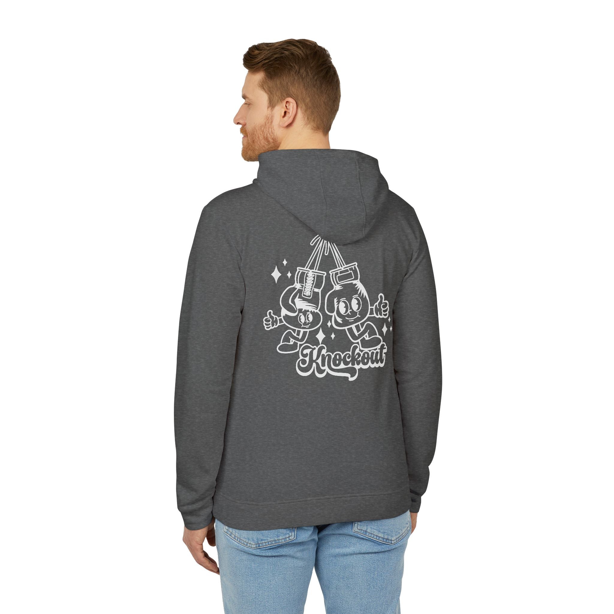 adidas Boxing Knockout Back Print Unisex Fleece Hoodie