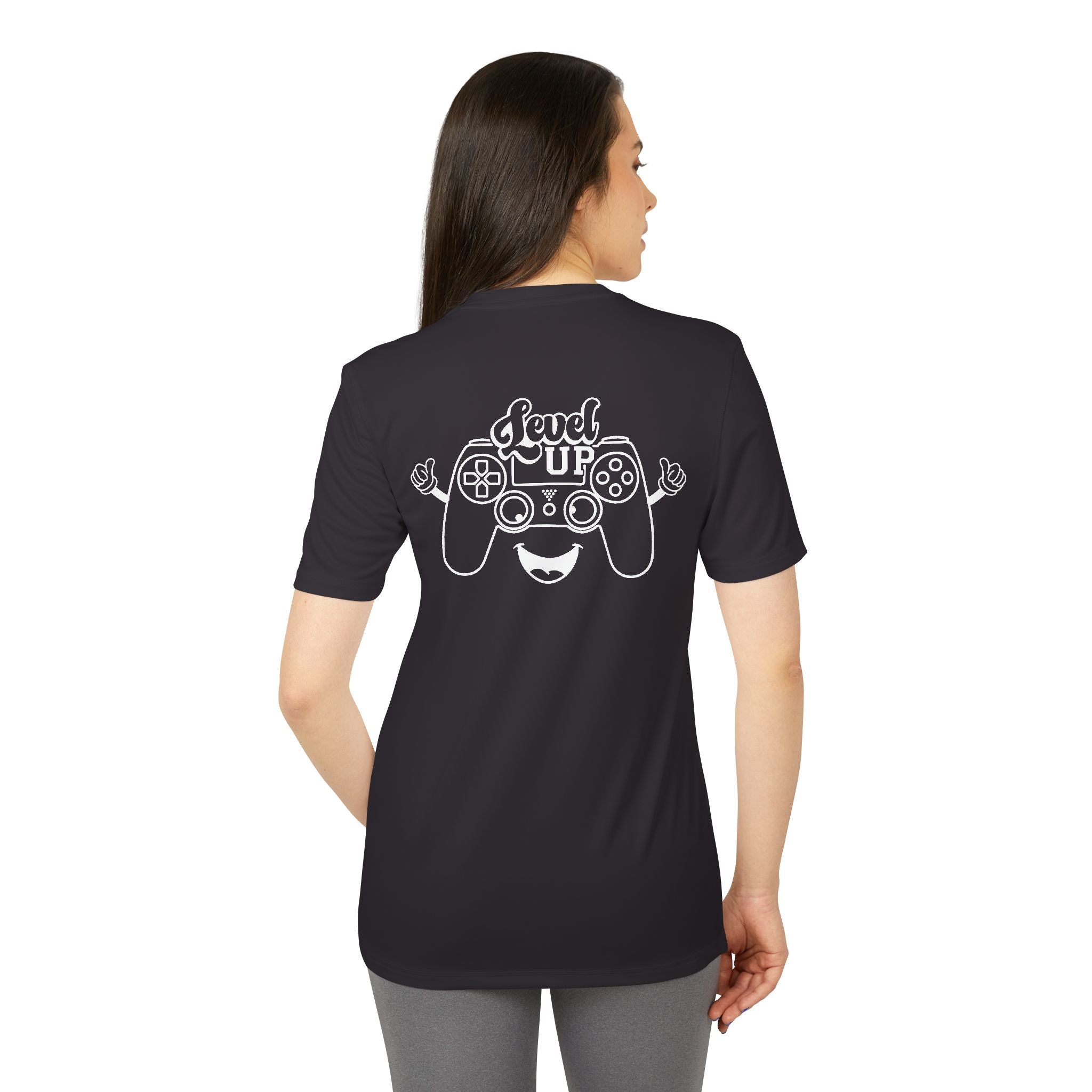 adidas Esports Level Up Back Print Unisex Sport T-shirt