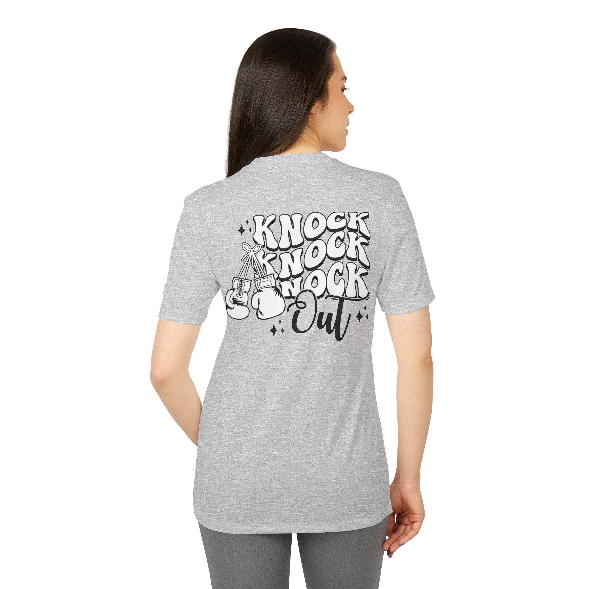 adidas Boxing Knockout Back Print Unisex Sport T-shirt