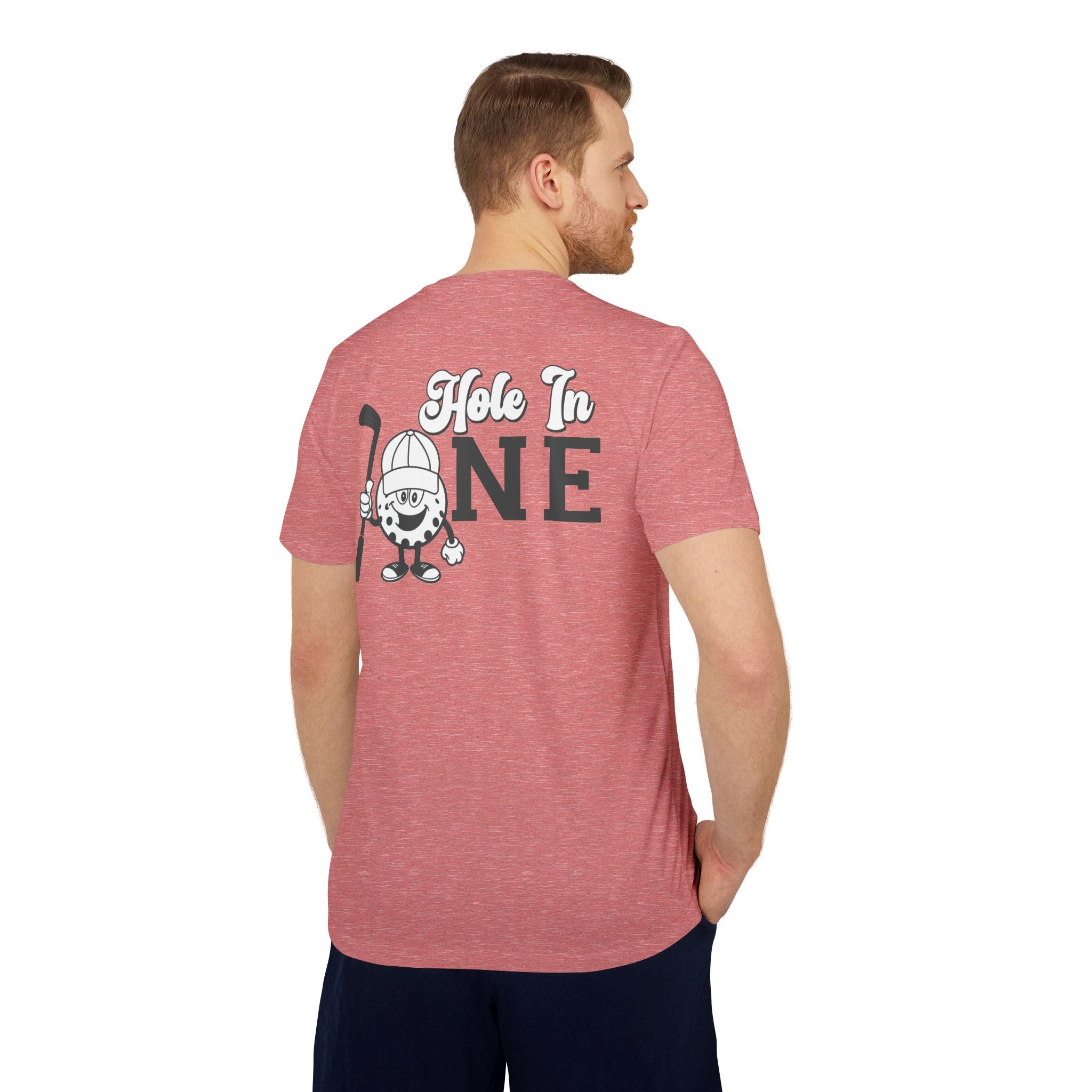 adidas Golf Hole In One Back Print Unisex Sport T-shirt