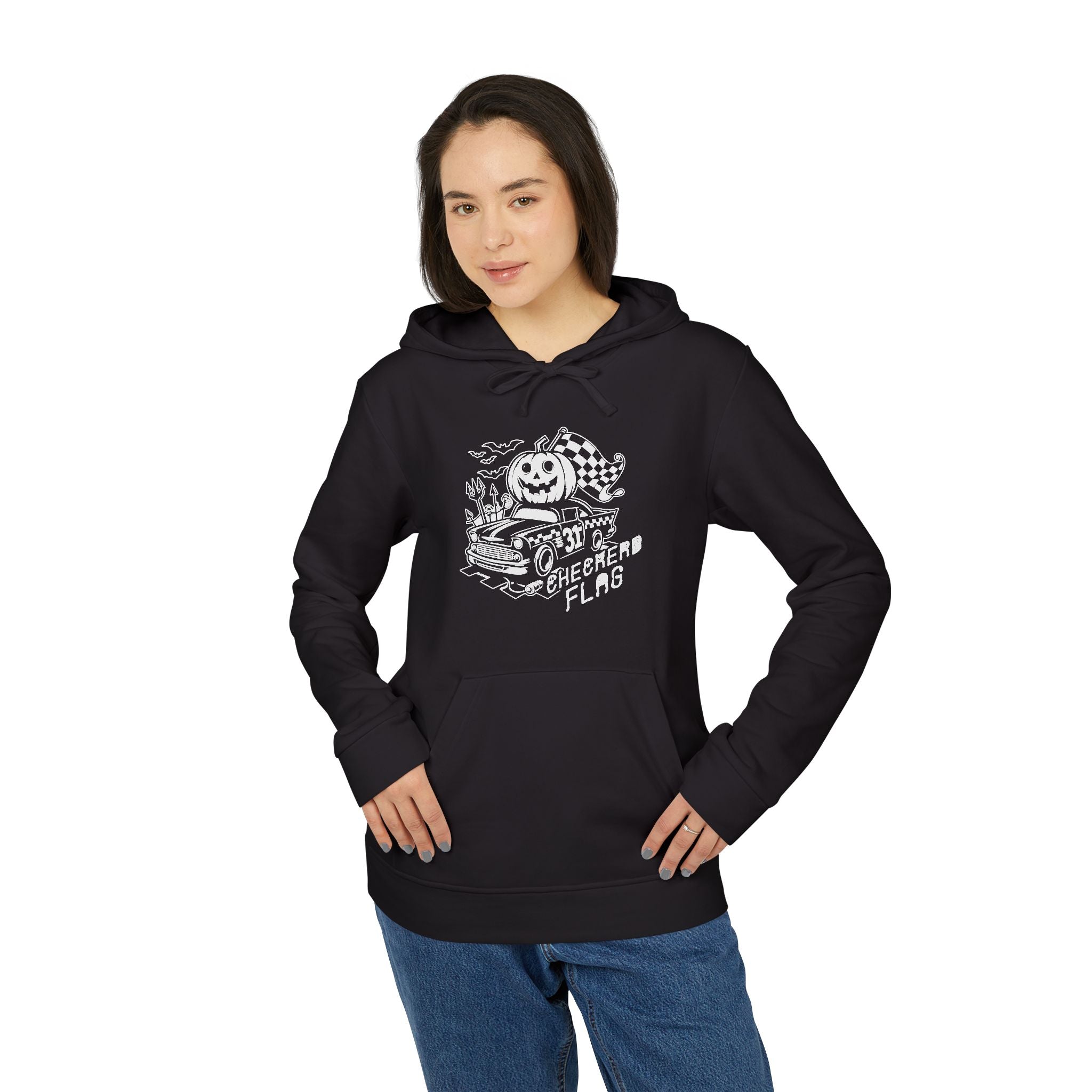 adidas Auto Racing Checkered Flag Unisex Hoodie