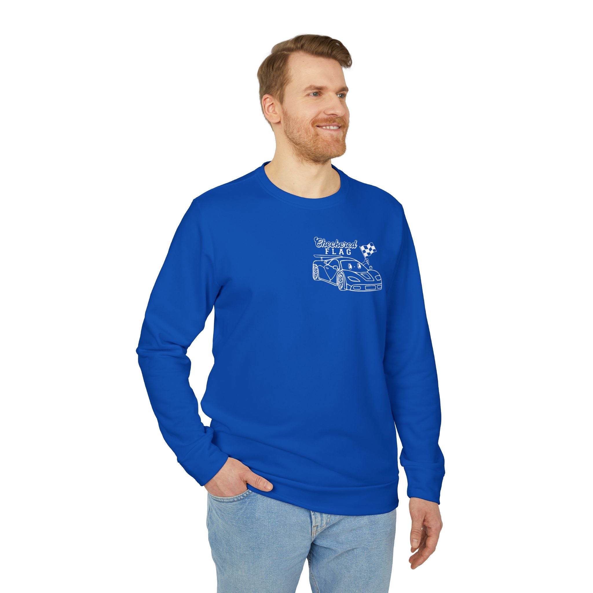 adidas Auto Racing Checkered Flag Unisex Sweatshirt