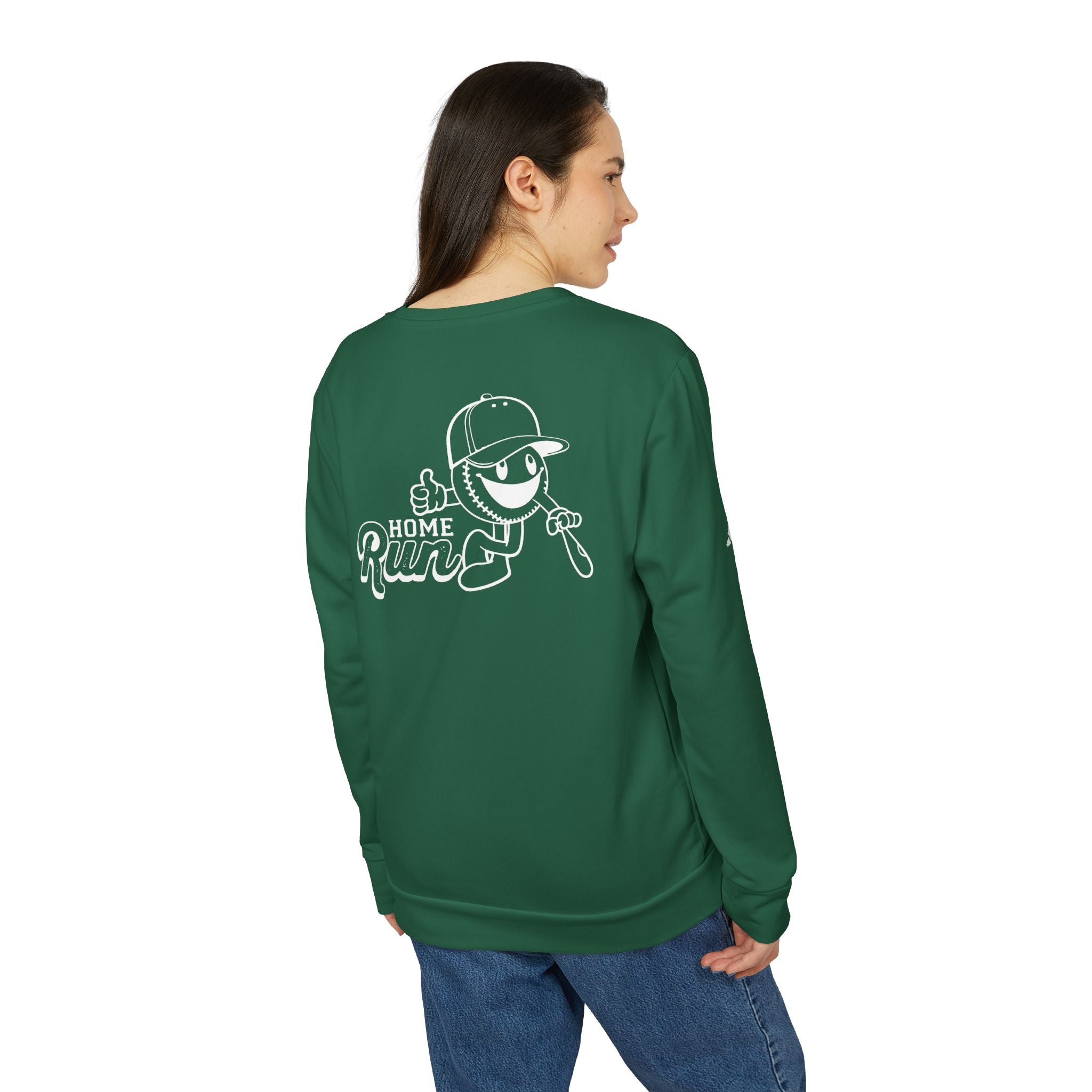 adidas Baseball Home Run Back Print Unisex Sweatshirt