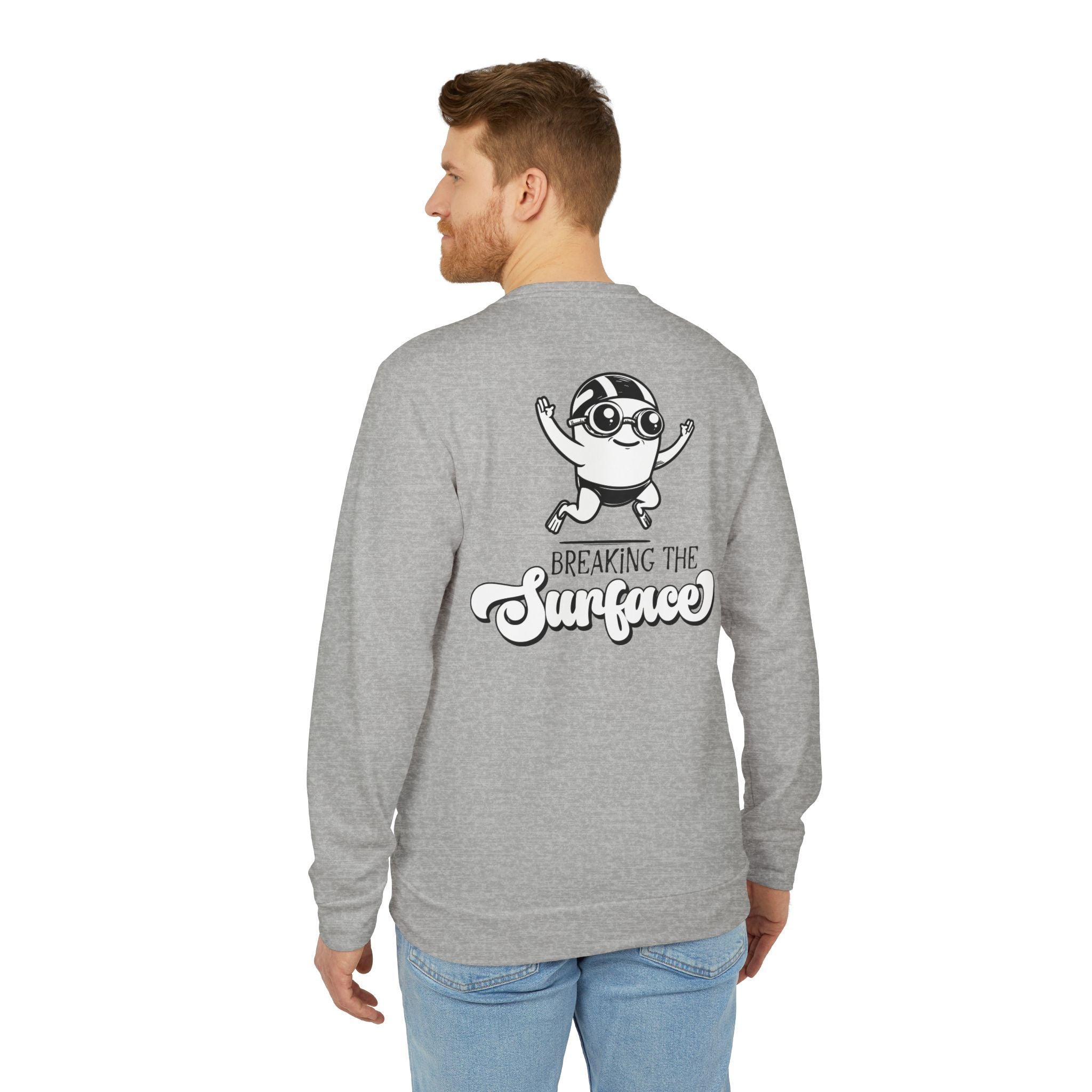 adidas Swimming Breaking The Surface  Back Print Unisex Sweatshirt