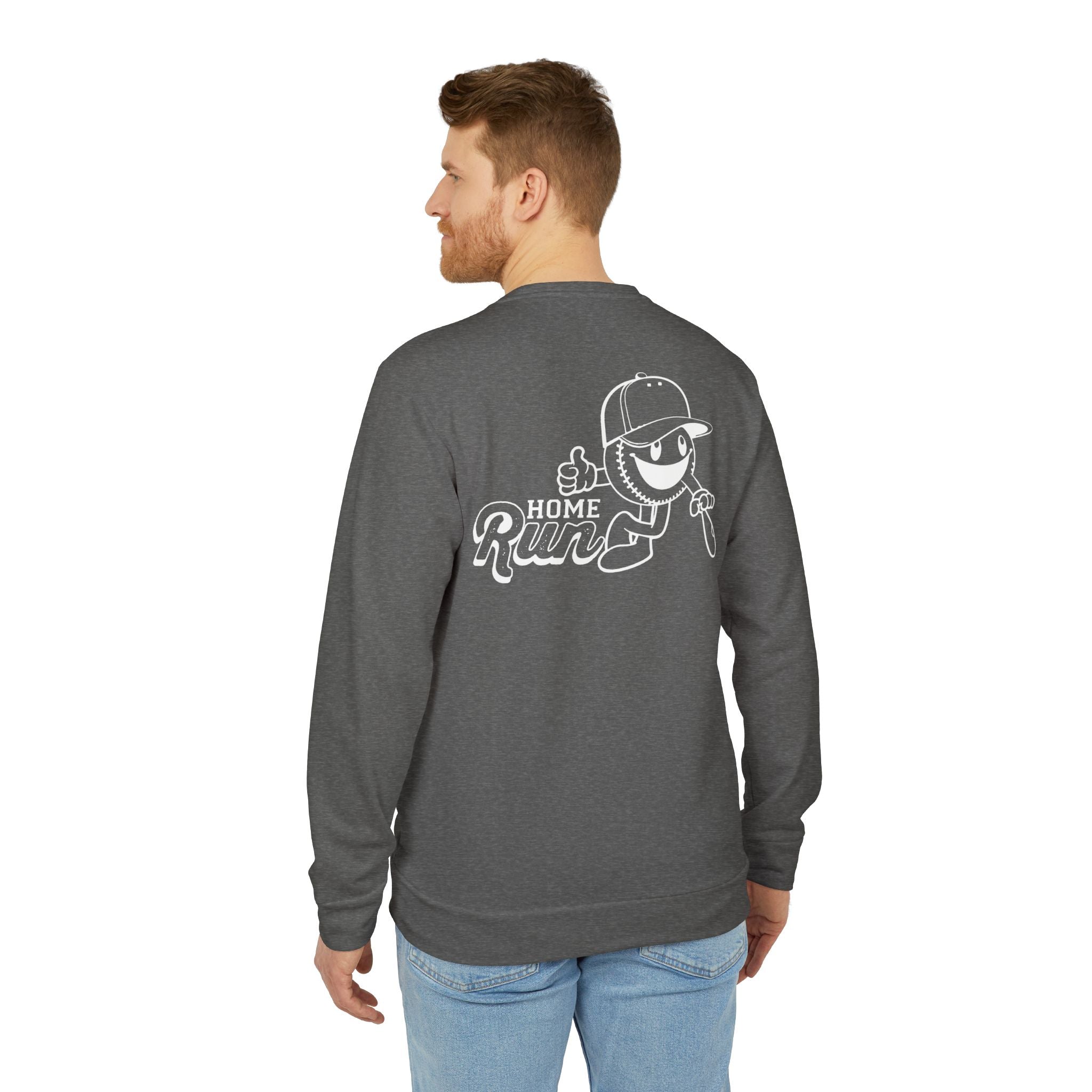 adidas Baseball Home Run Back Print Unisex Sweatshirt