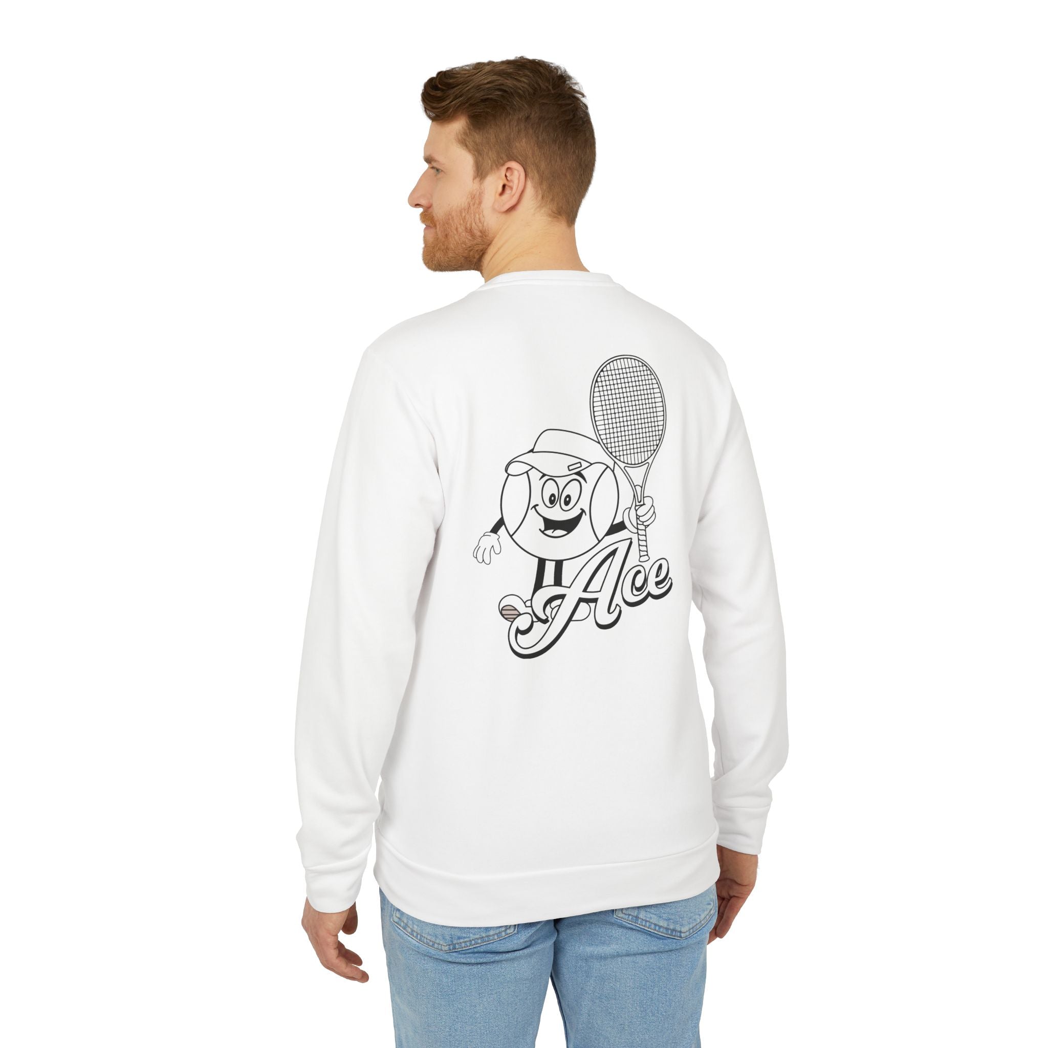 adidas Tennis Ace Back Print Unisex Sweatshirt