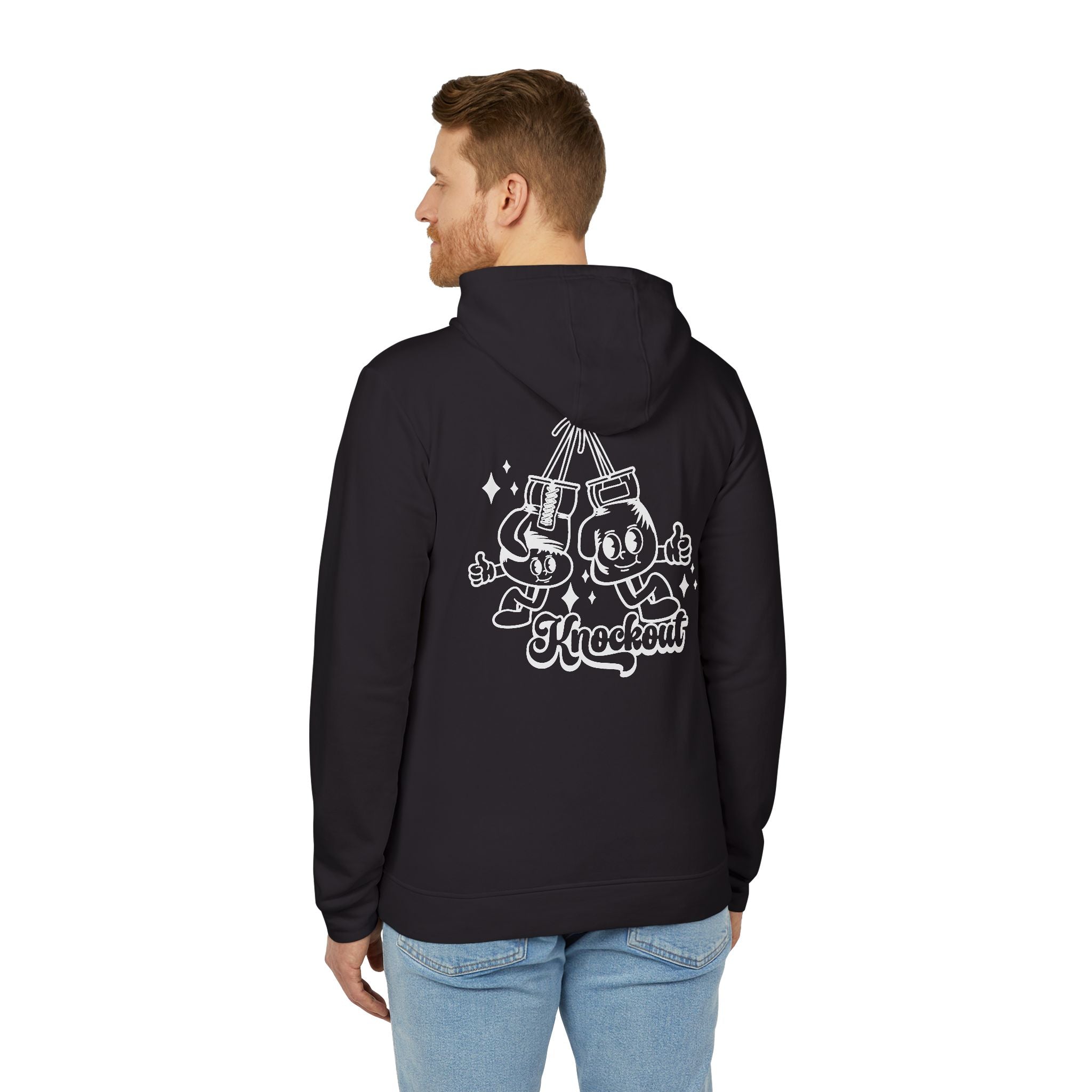 adidas Boxing Knockout Back Print Unisex Fleece Hoodie