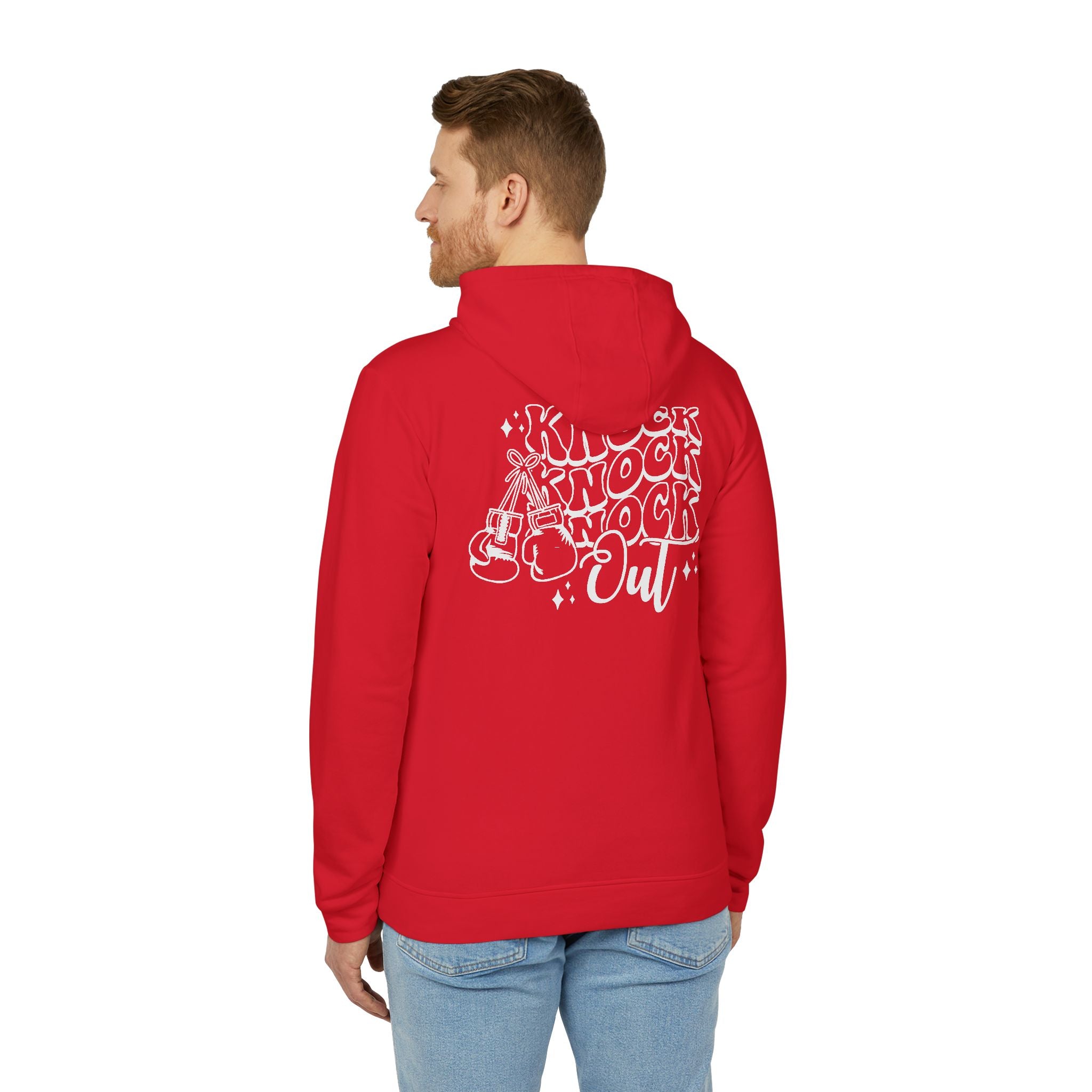 adidas Boxing Knockout Back Print Unisex Fleece Hoodie