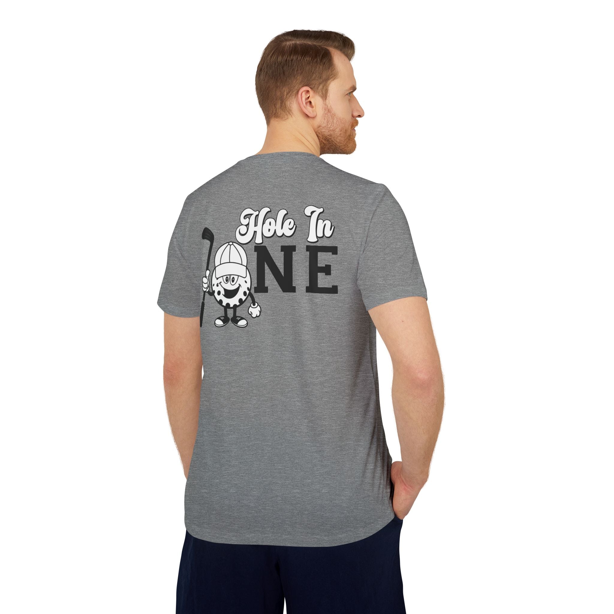 adidas Golf Hole In One Back Print Unisex Sport T-shirt