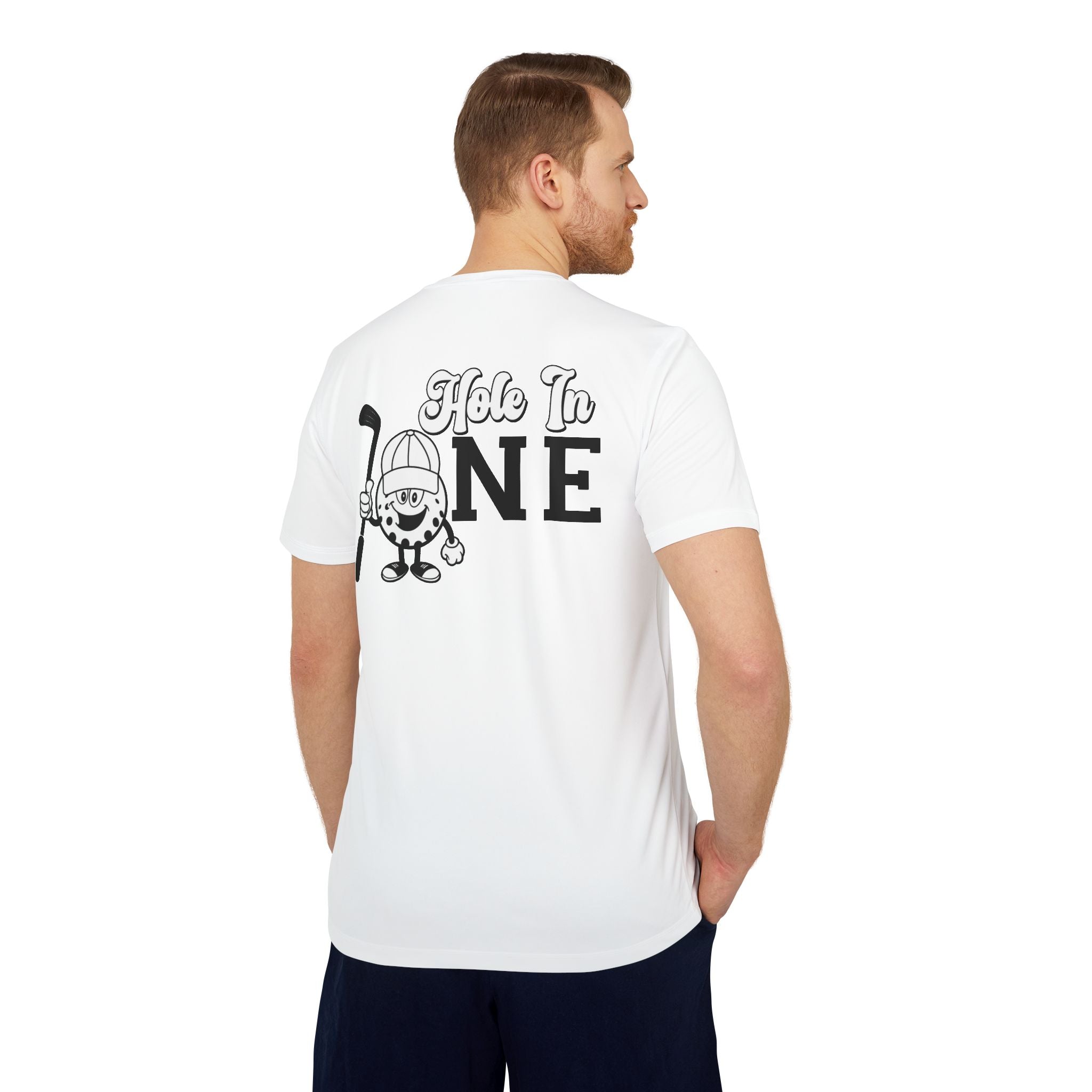 adidas Golf Hole In One Back Print Unisex Sport T-shirt