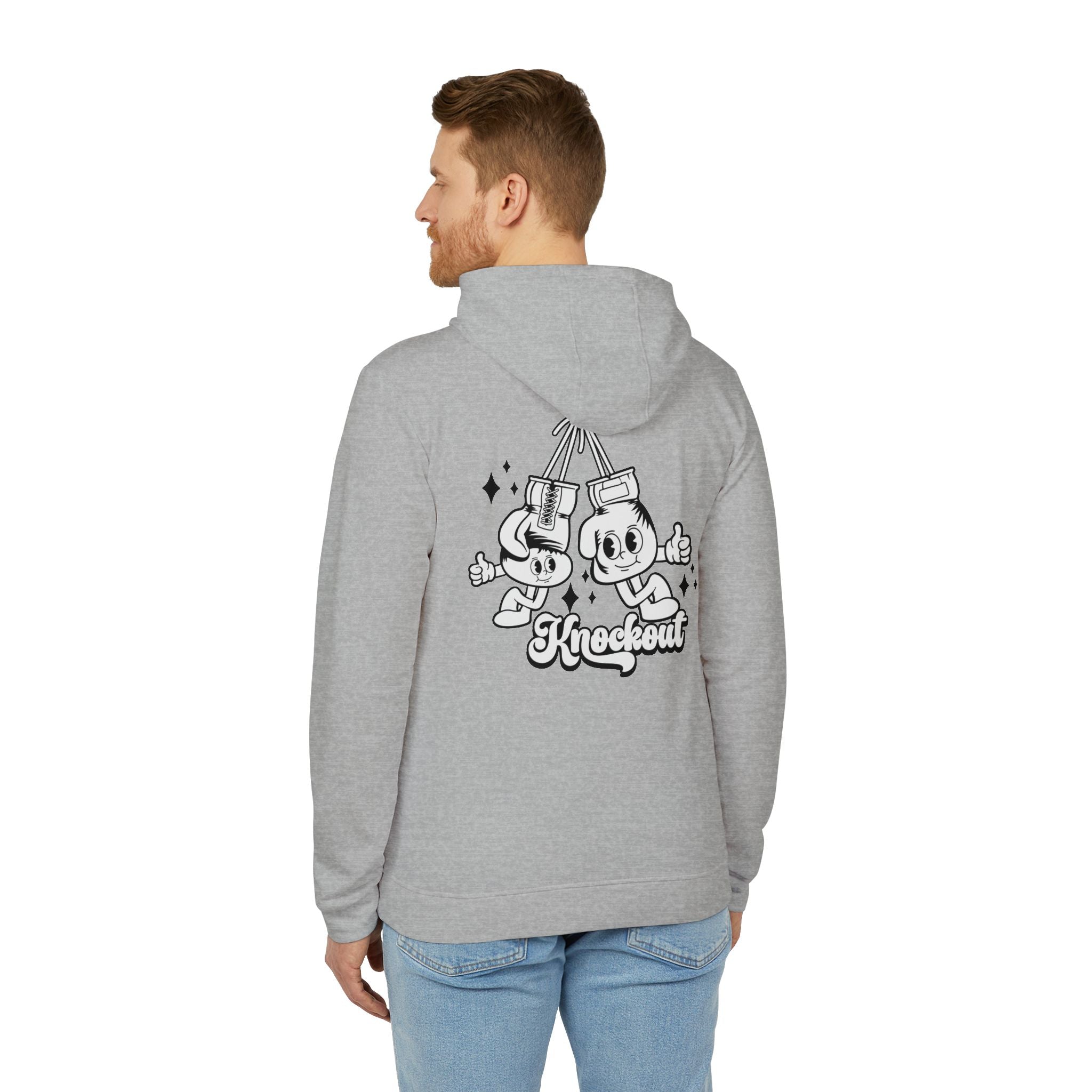 adidas Boxing Knockout Back Print Unisex Fleece Hoodie