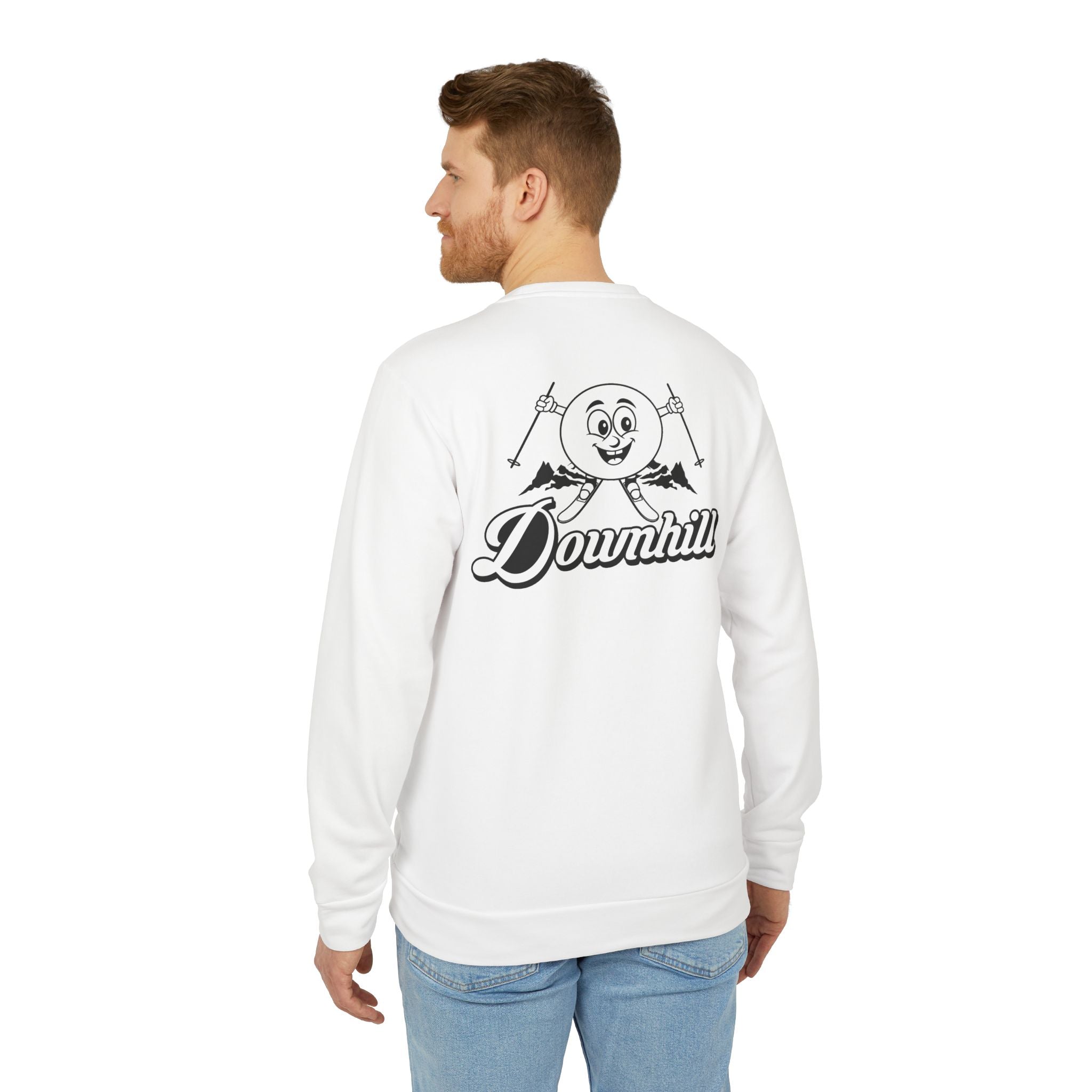 adidas Skiing Downhill Back Print Unisex Sweatshirt