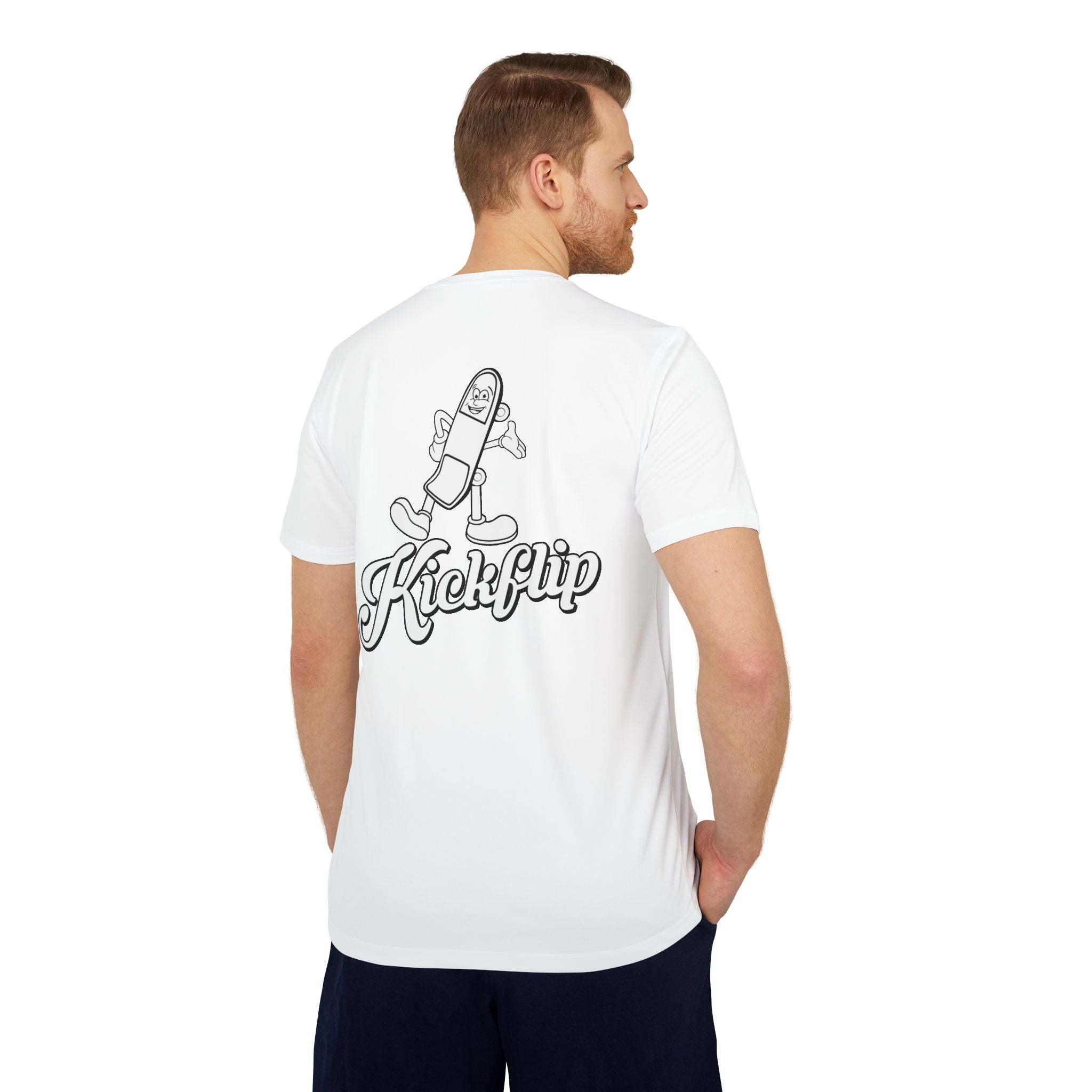 adidas Skateboarding Kick Flip Back Print Unisex Sport T-shirt