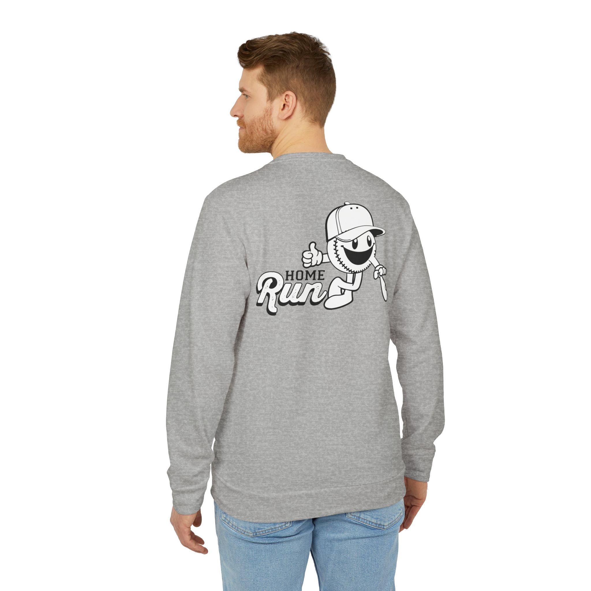 adidas Baseball Home Run Back Print Unisex Sweatshirt