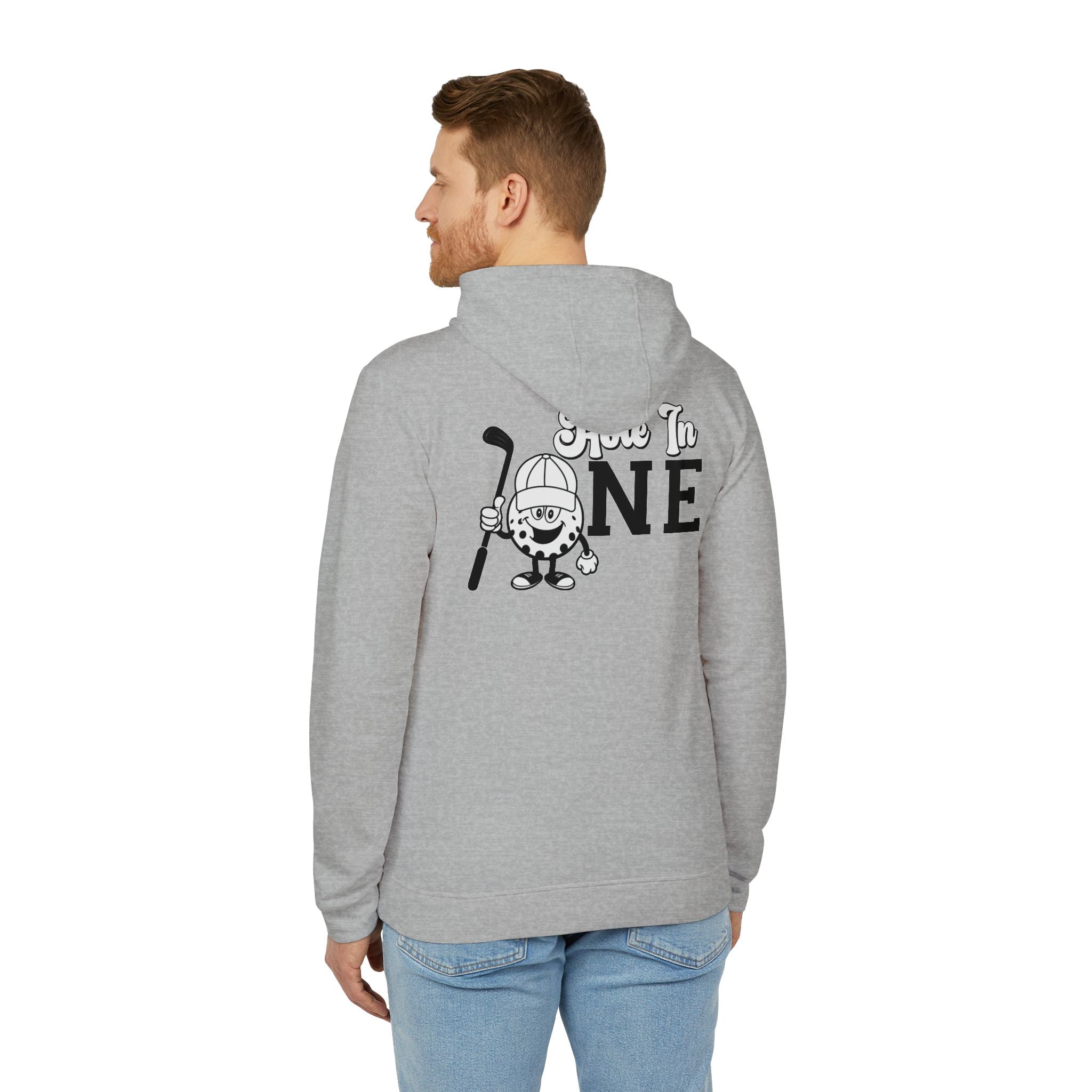 adidas Golf Hole In One Back Print Unisex Fleece Hoodie