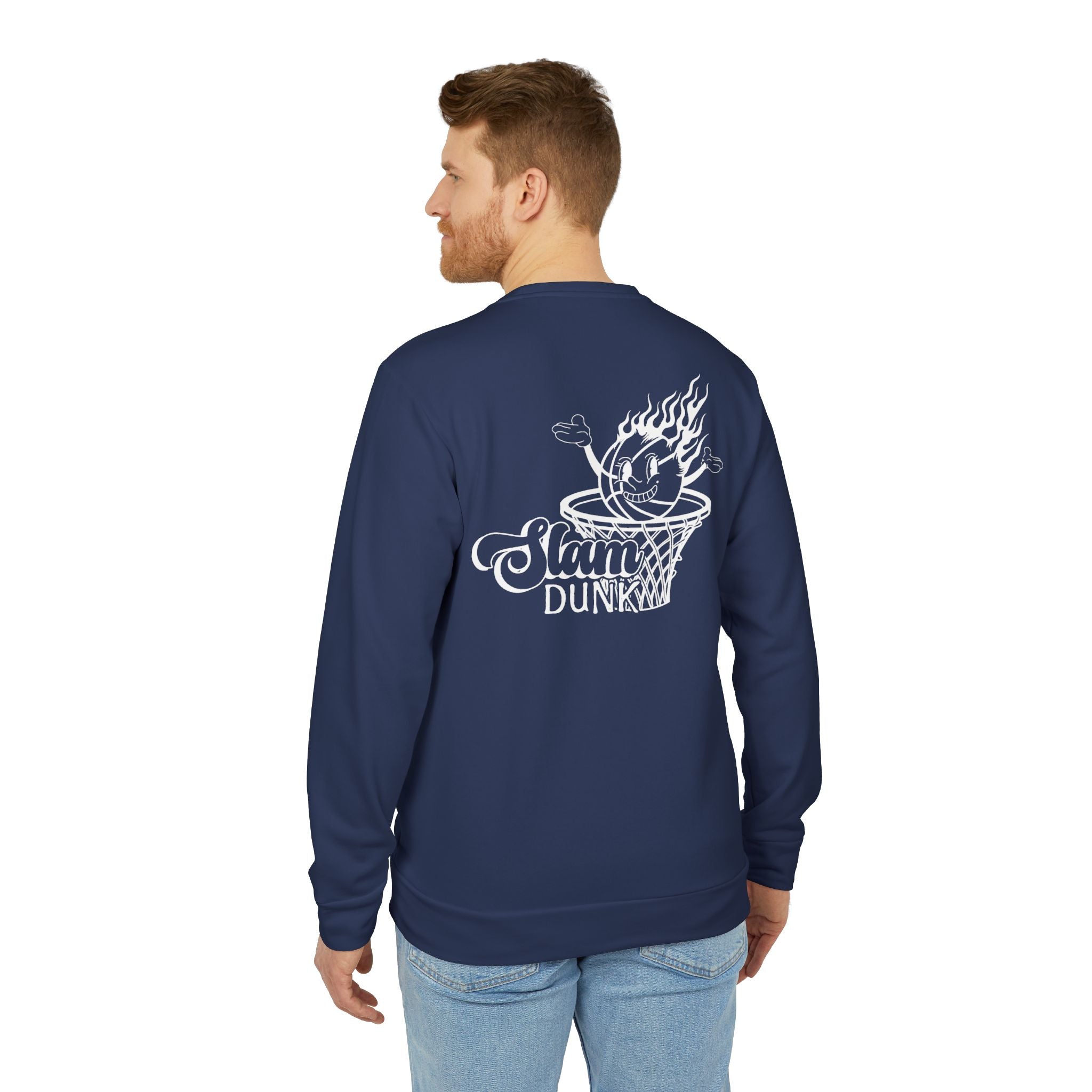 adidas Basketball Slam Dunk Back Print Unisex Sweatshirt