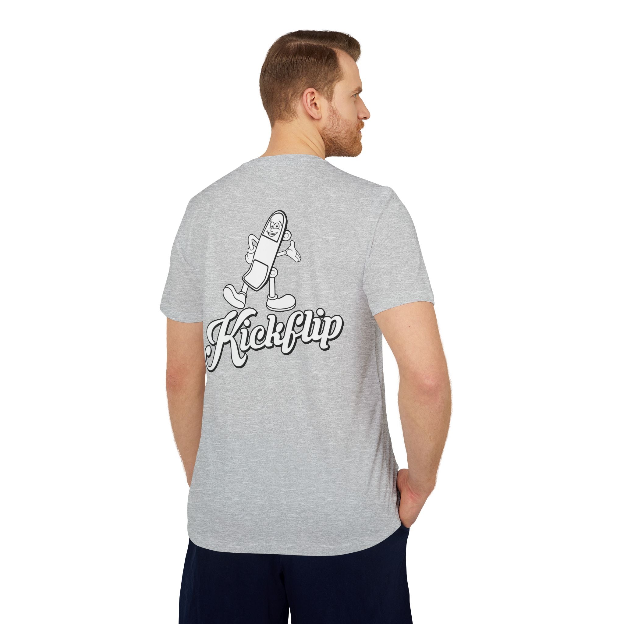 adidas Skateboarding Kick Flip Back Print Unisex Sport T-shirt