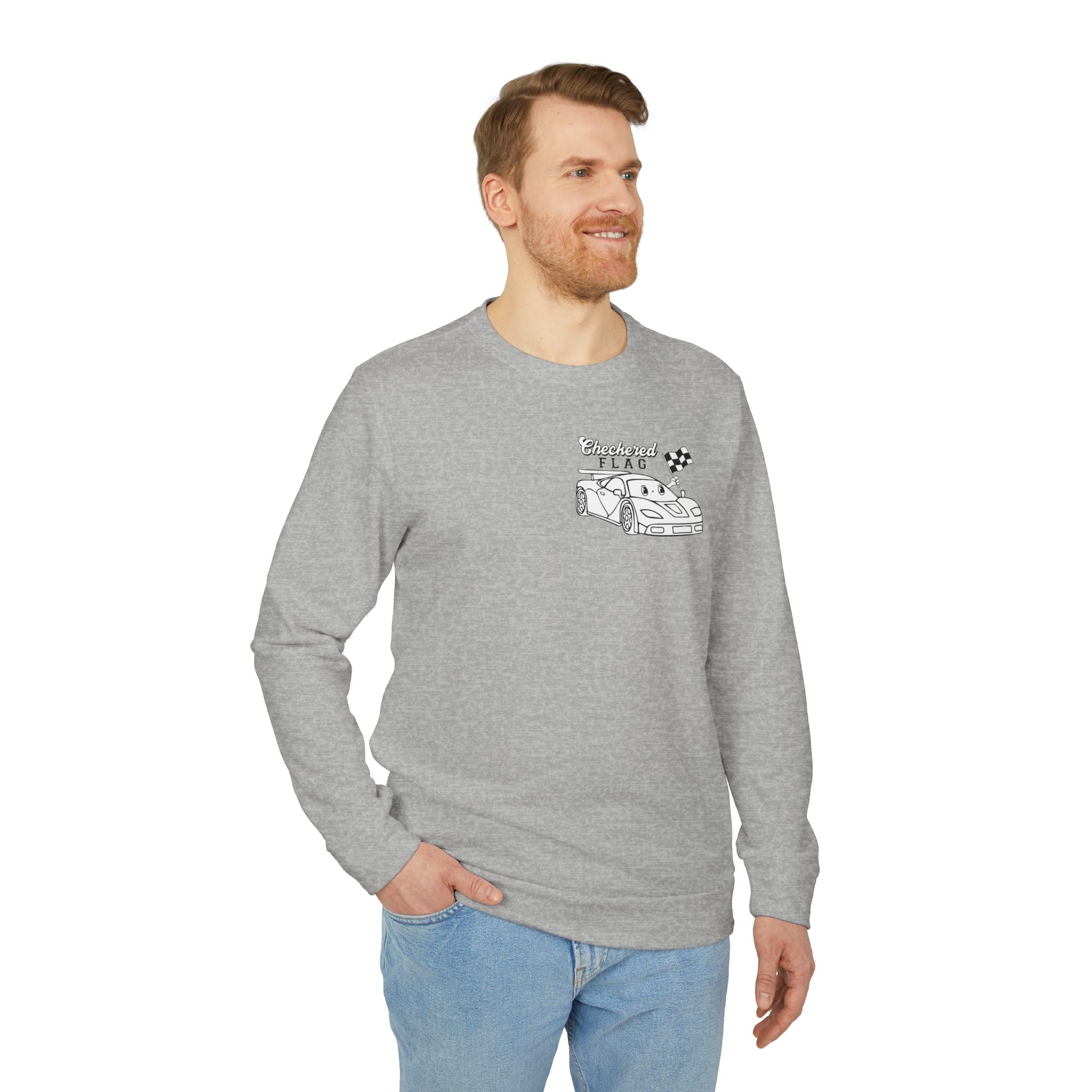 adidas Auto Racing Checkered Flag Unisex Sweatshirt