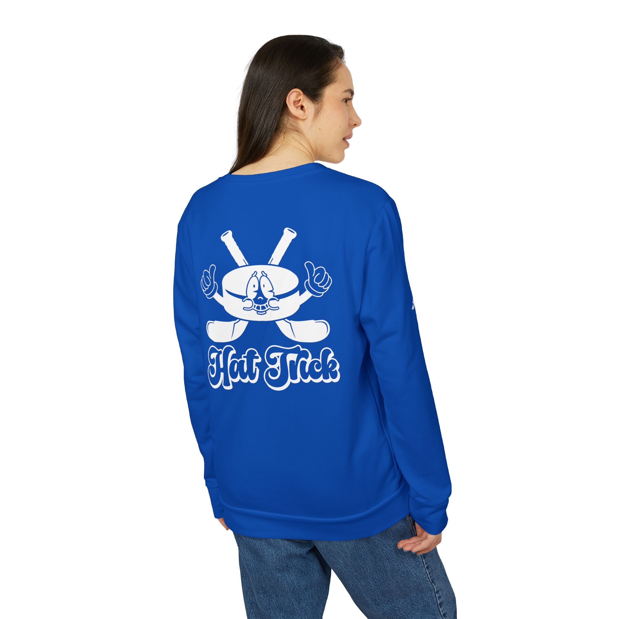 adidas Ice Hockey Hat Trick Back Print Unisex Sweatshirt