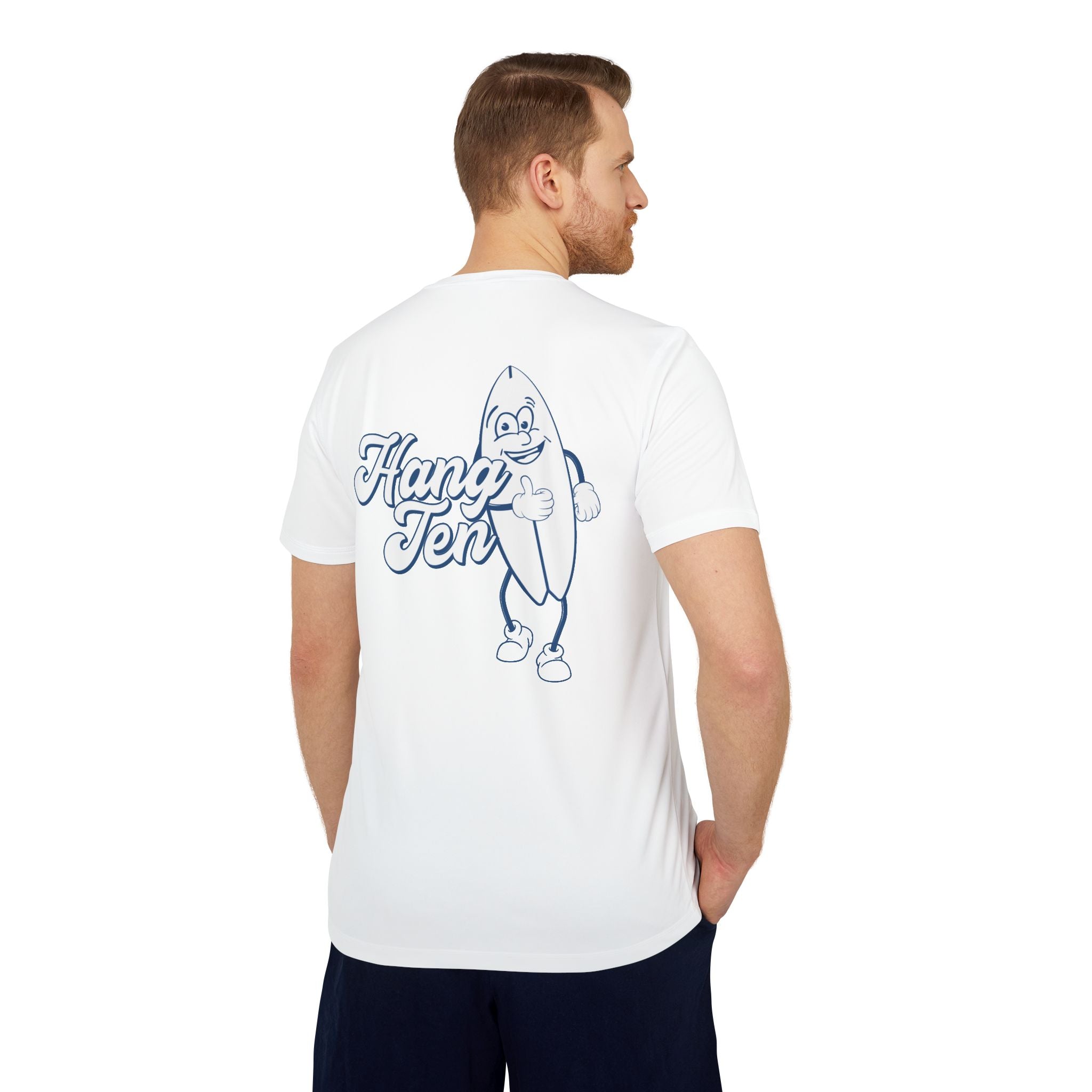 adidas Surfing Hang Ten Back Print  Unisex Sport T-shirt