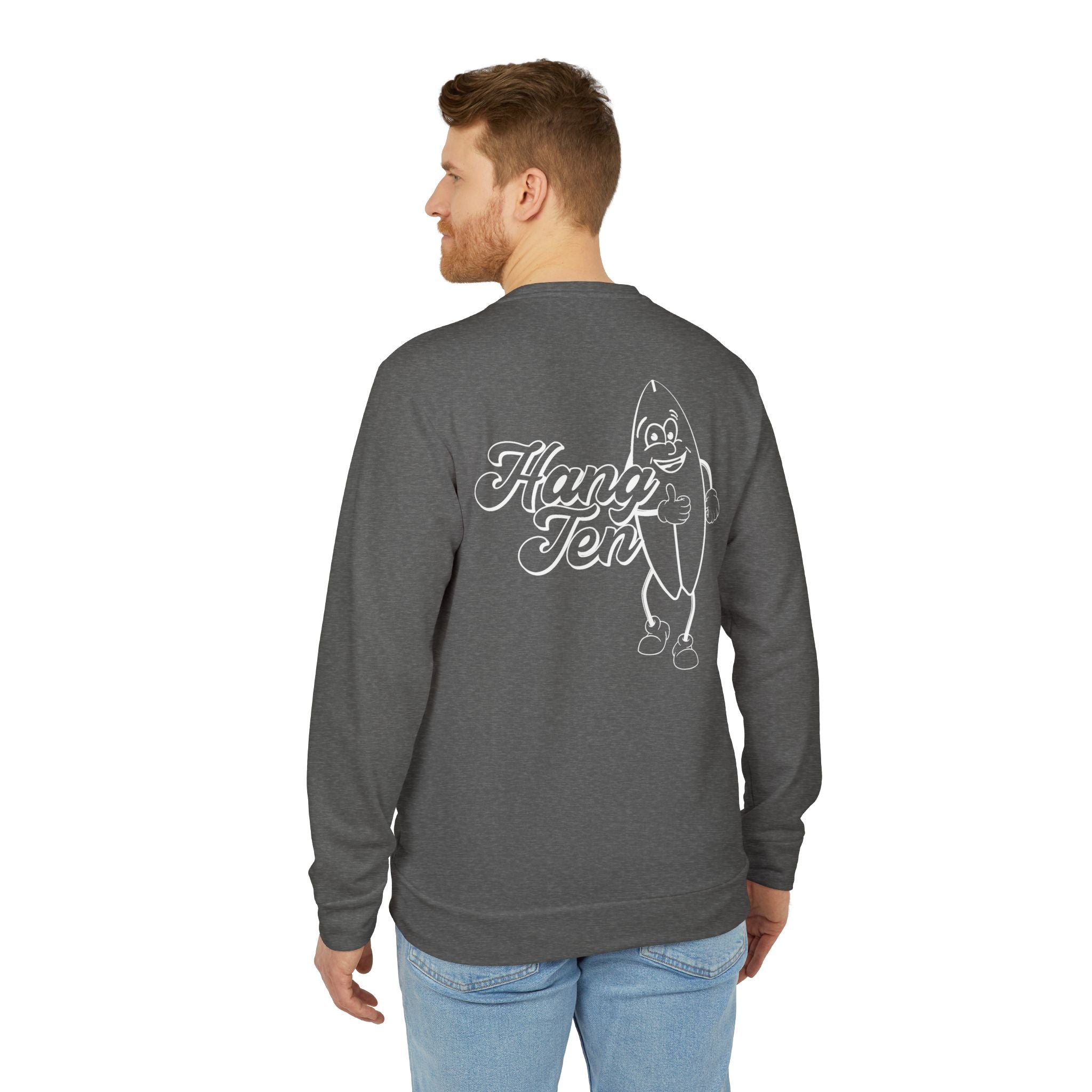 adidas Surfing Hang Ten Back Print Unisex Sweatshirt