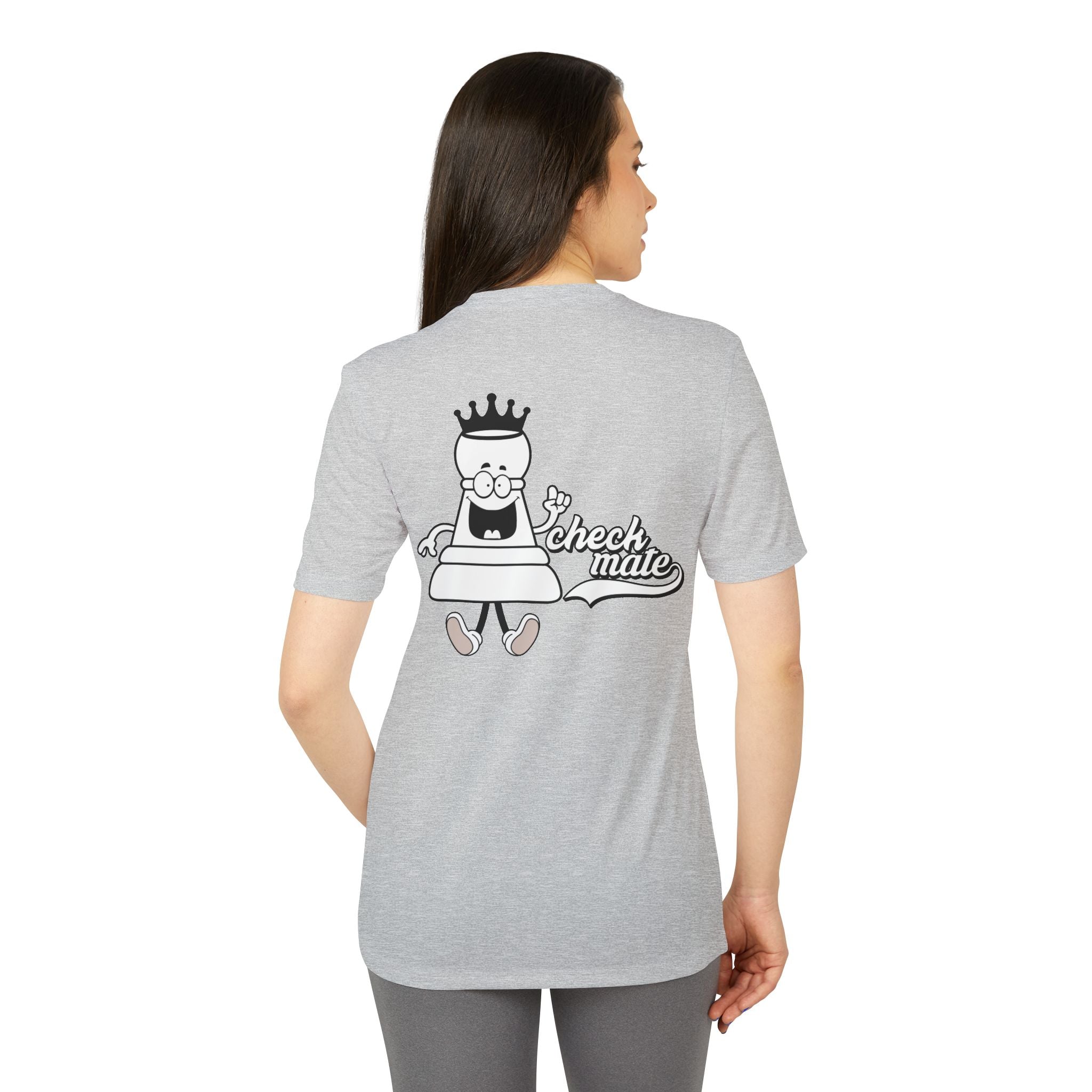 adidas Chess Check Mate Back Print  Unisex Sport T-shirt