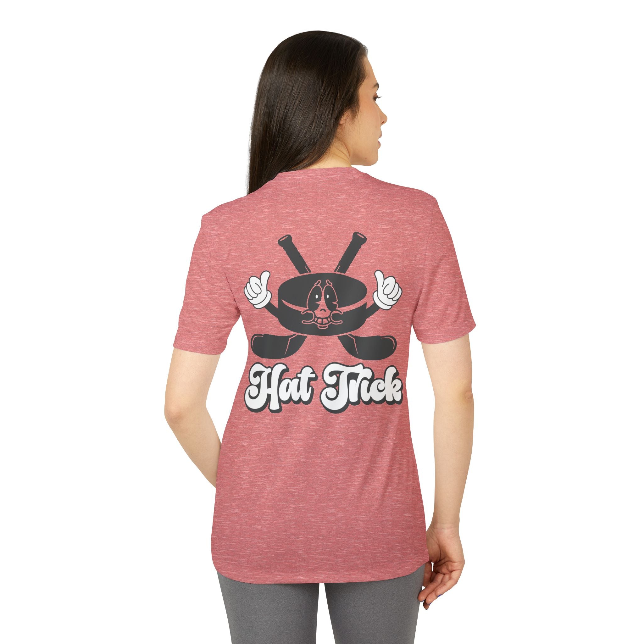 adidas Ice Hockey Hat Trick Back Print  Unisex Sport T-shirt