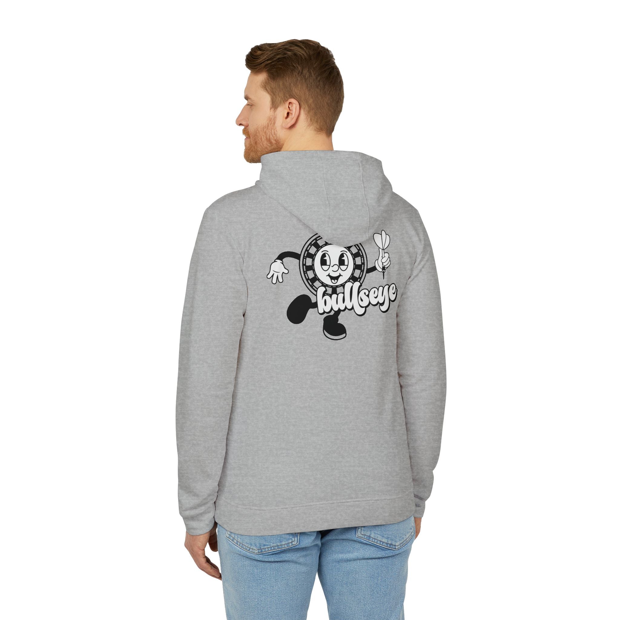 adidas Darts Bullseye Back Print  Unisex Fleece Hoodie