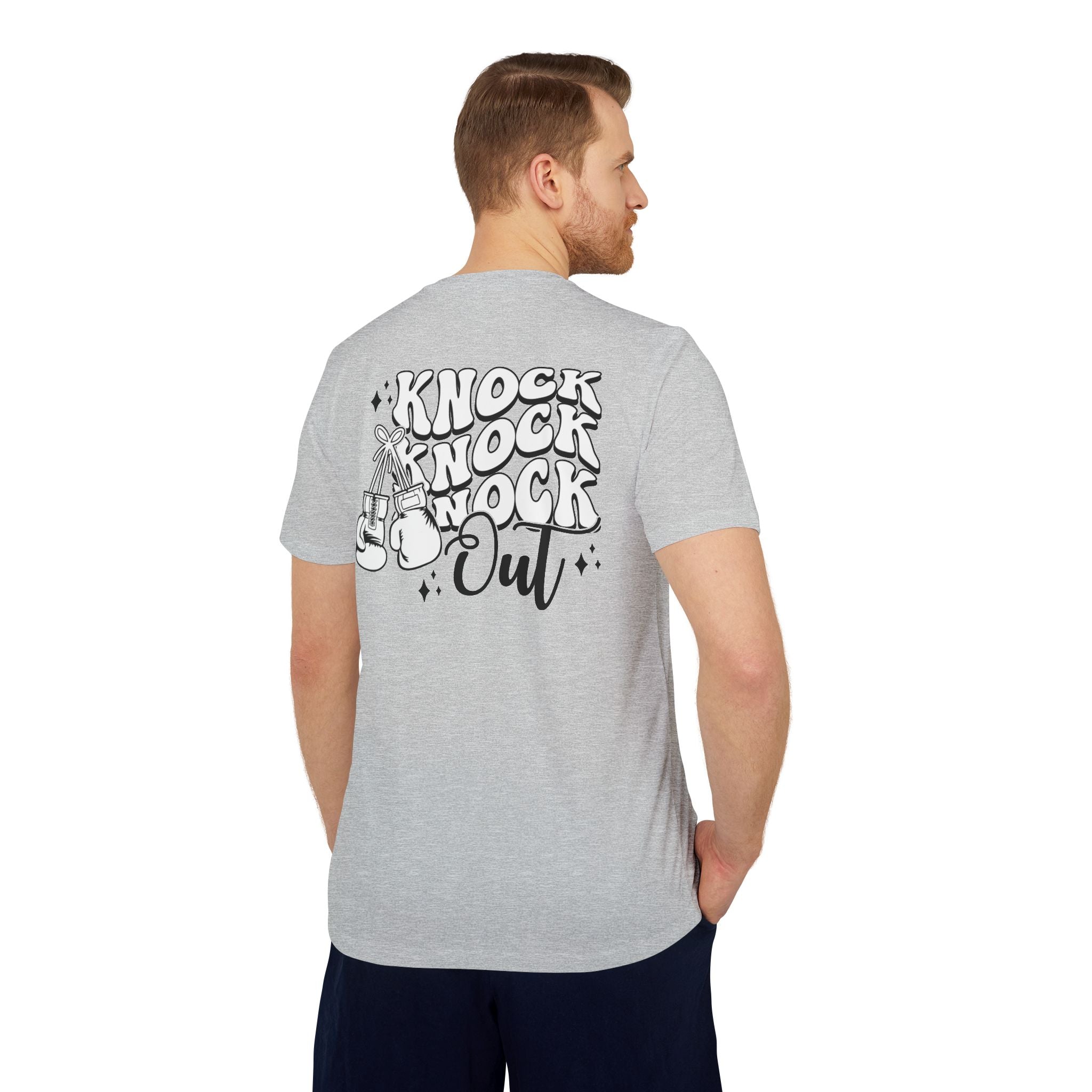 adidas Boxing Knockout Back Print Unisex Sport T-shirt