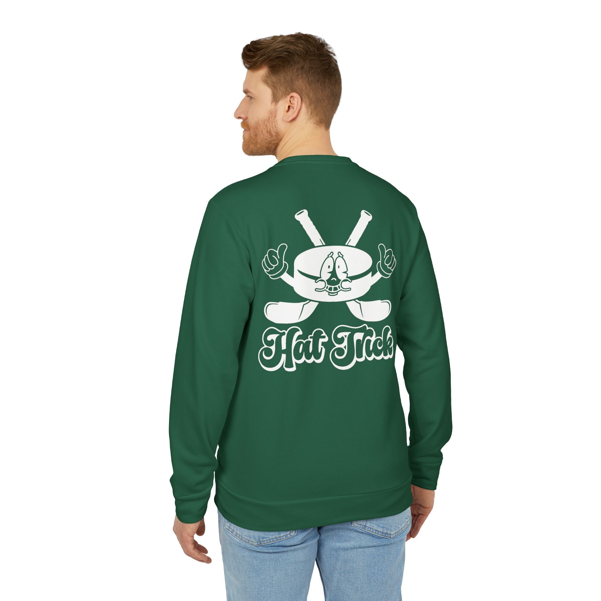 adidas Ice Hockey Hat Trick Back Print Unisex Sweatshirt