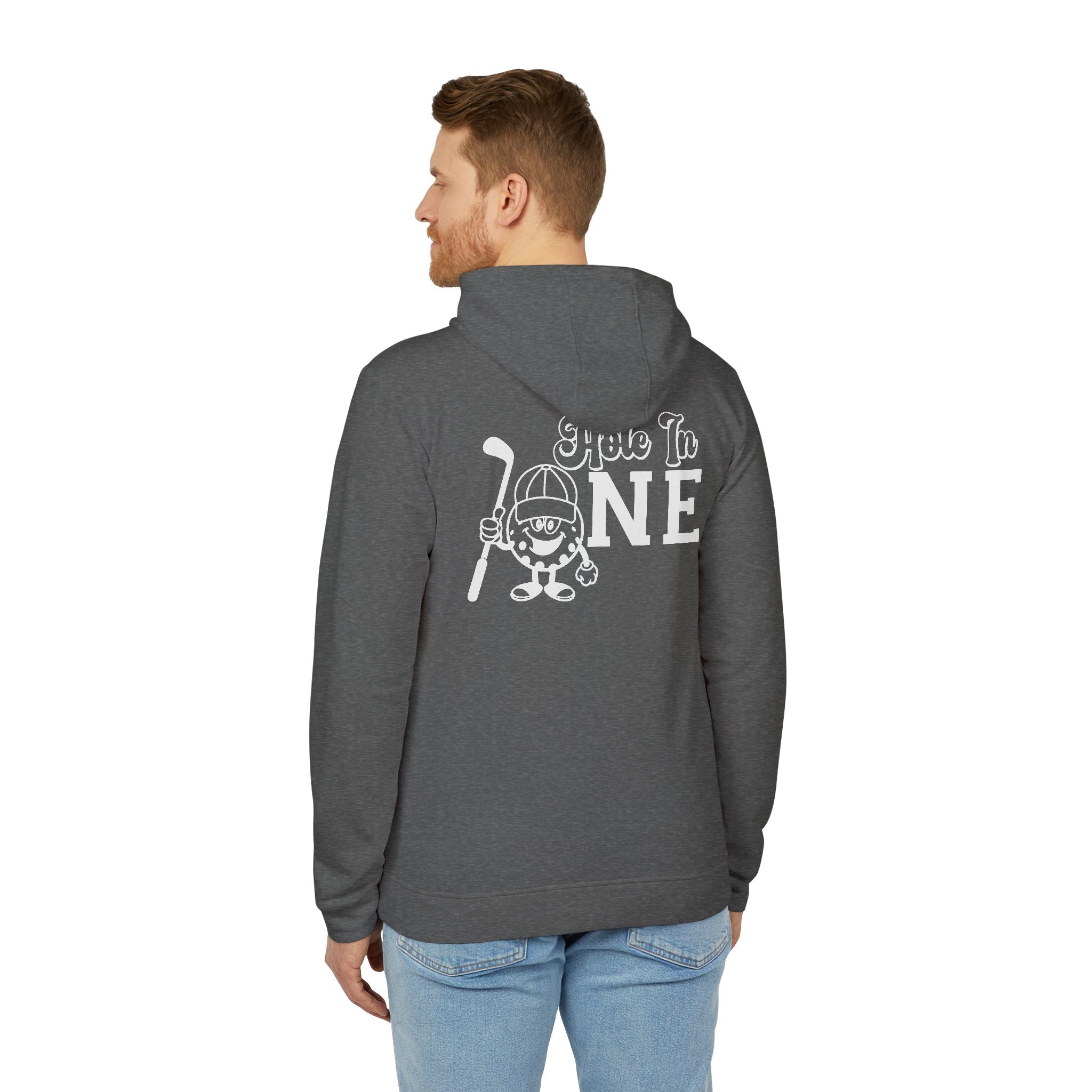 adidas Golf Hole In One Back Print Unisex Fleece Hoodie