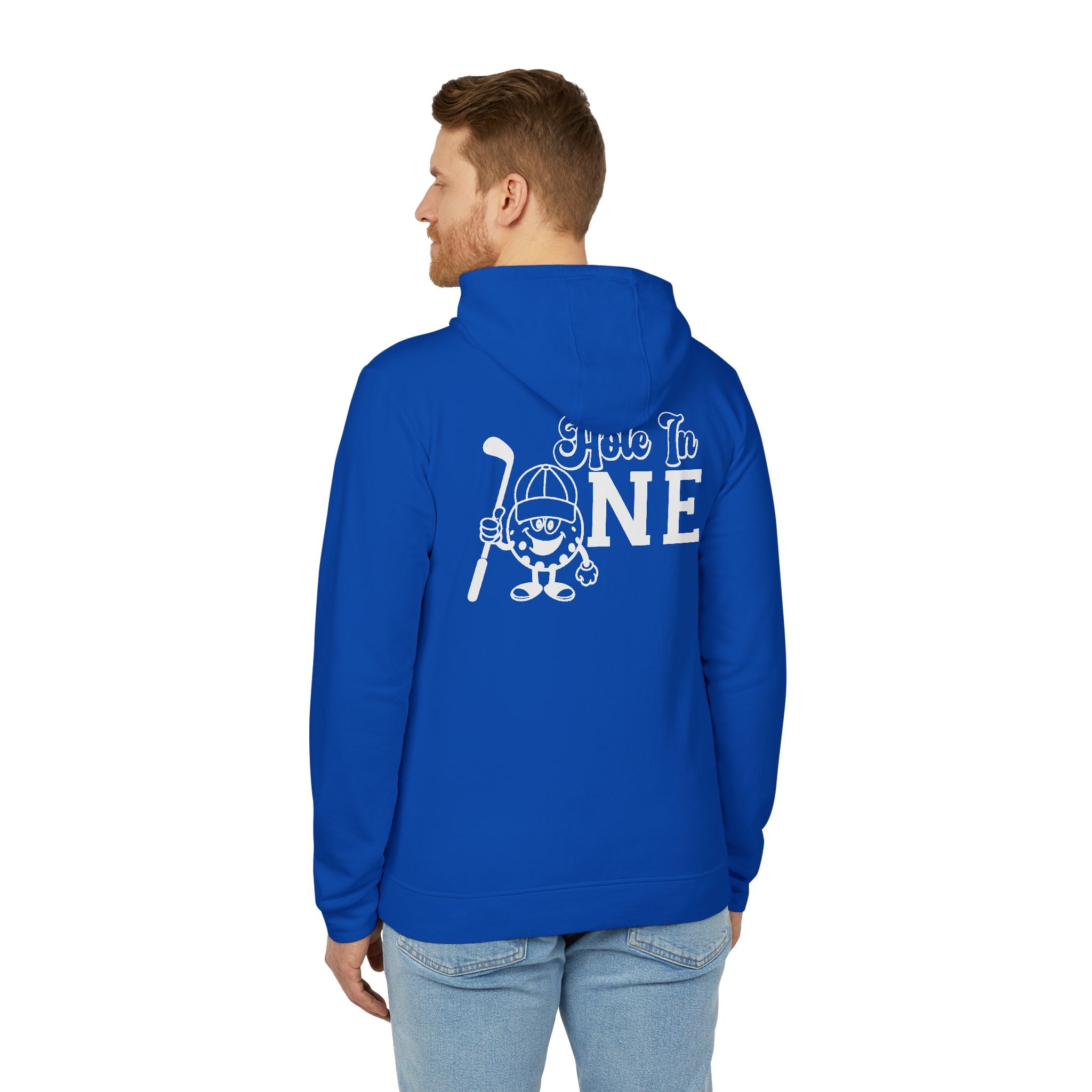 adidas Golf Hole In One Back Print Unisex Fleece Hoodie