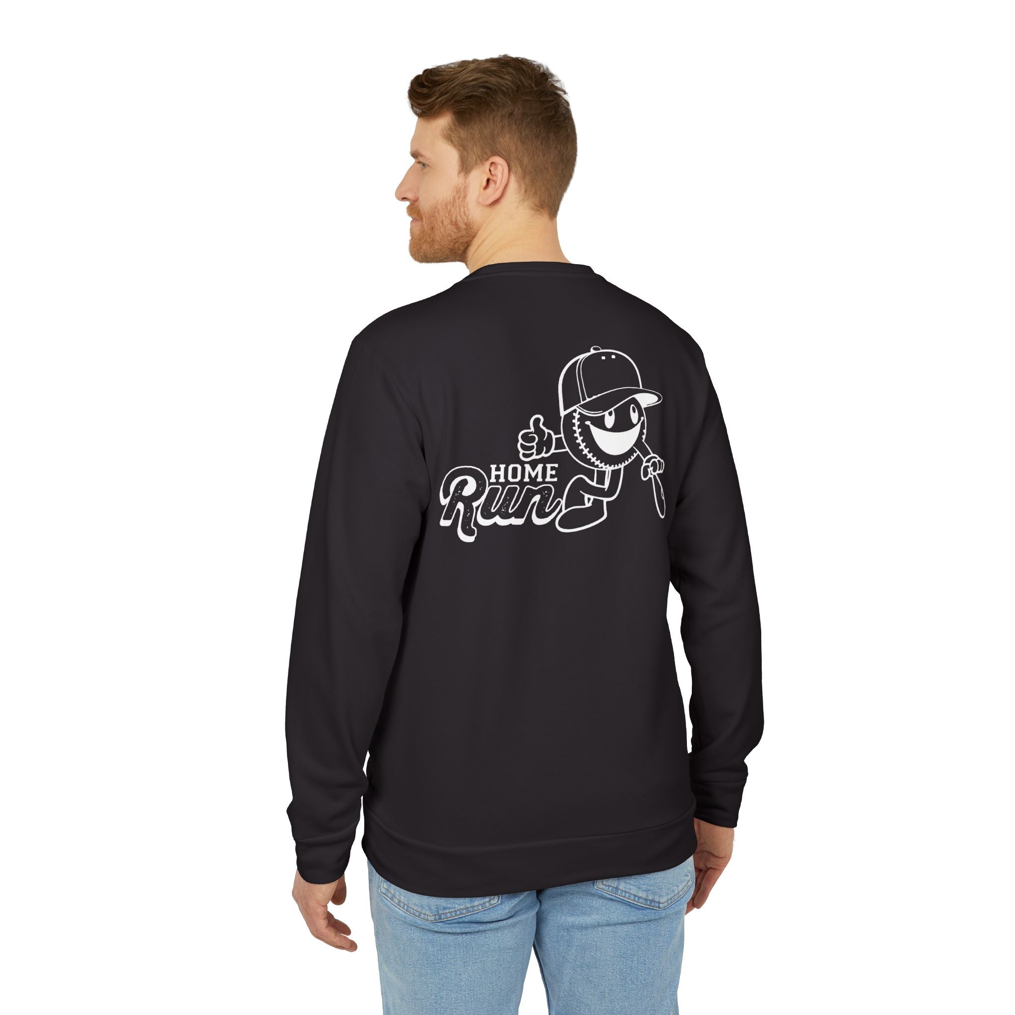 adidas Baseball Home Run Back Print Unisex Sweatshirt