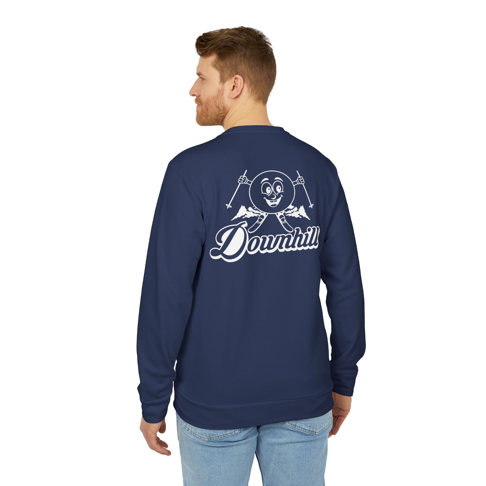 adidas Skiing Downhill Back Print Unisex Sweatshirt