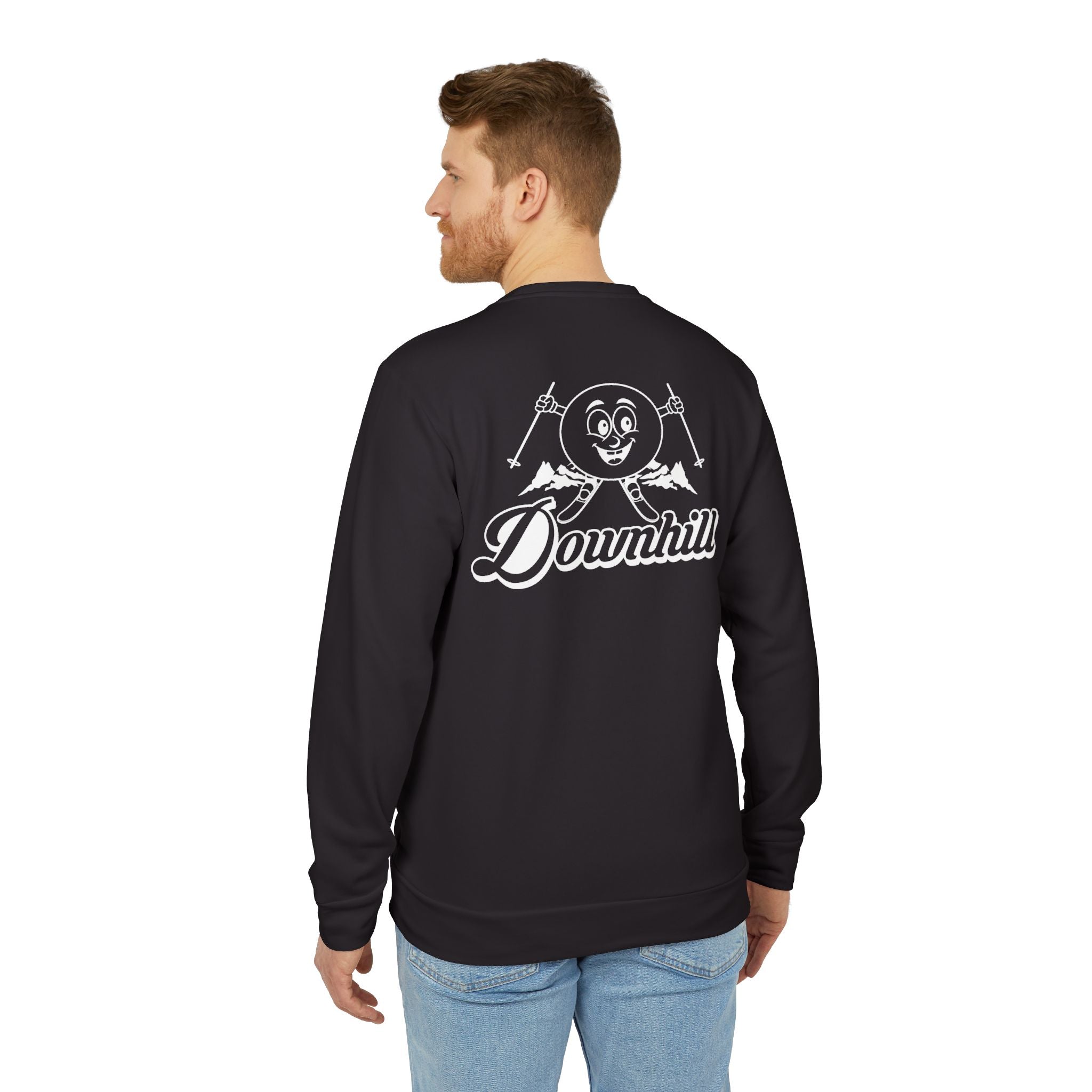 adidas Skiing Downhill Back Print Unisex Sweatshirt