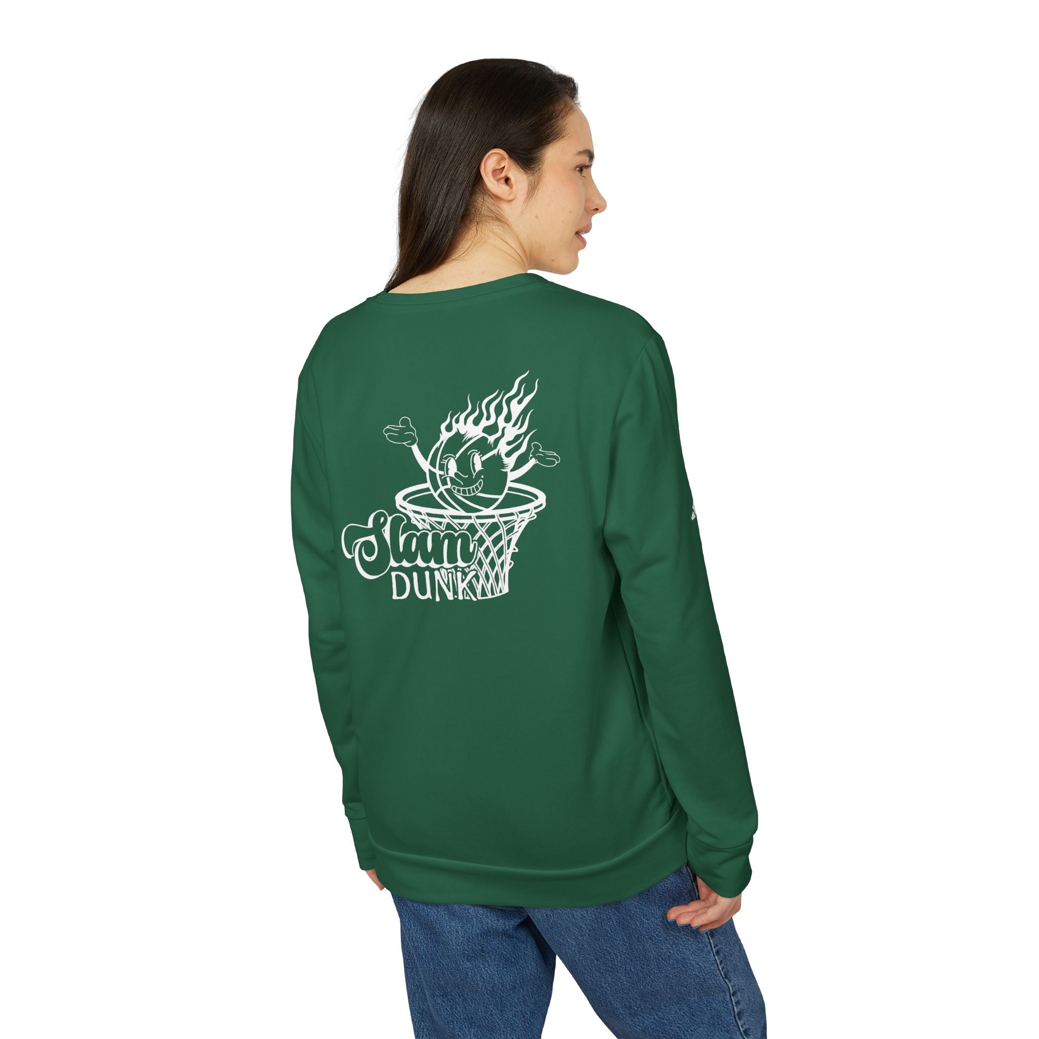 adidas Basketball Slam Dunk Back Print Unisex Sweatshirt