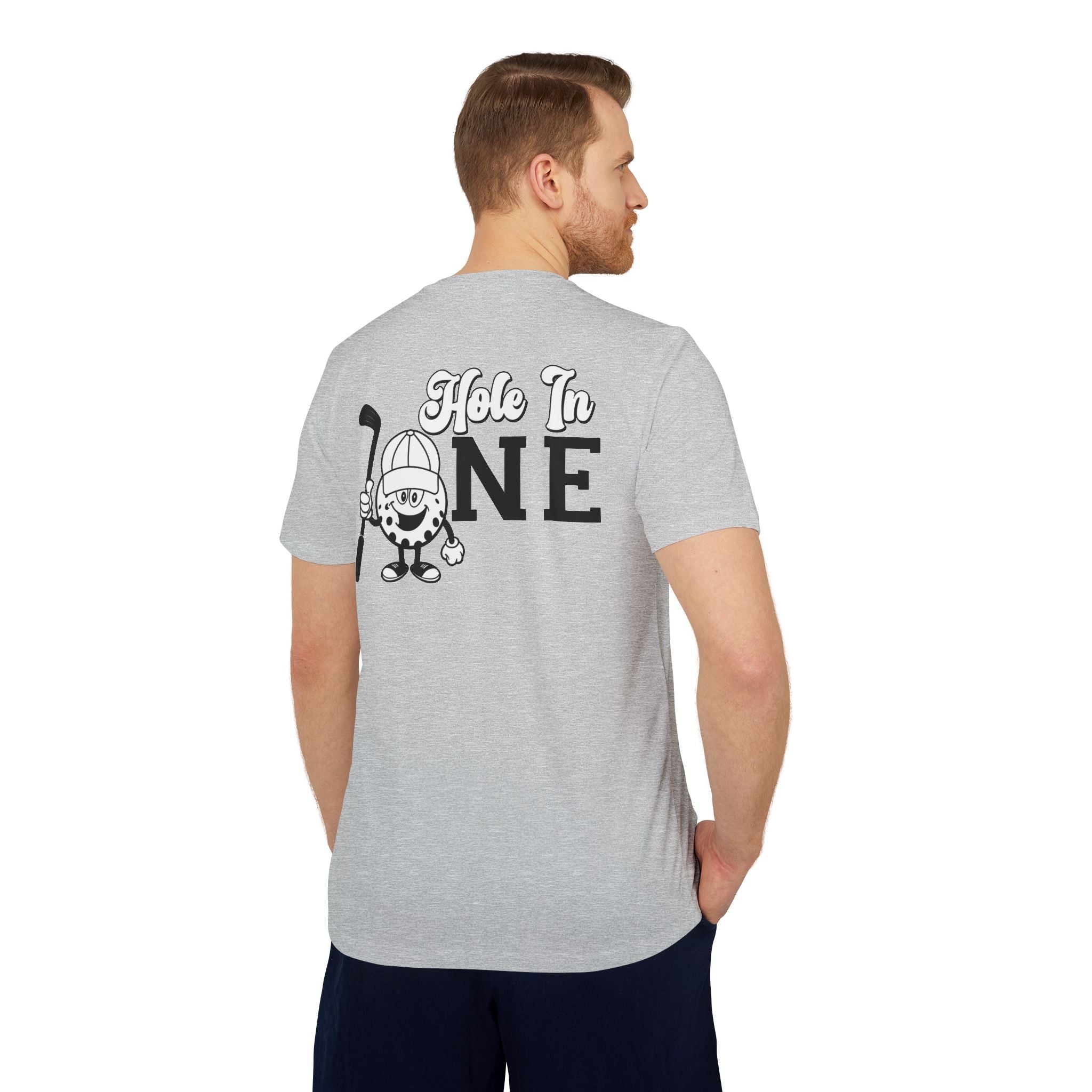 adidas Golf Hole In One Back Print Unisex Sport T-shirt