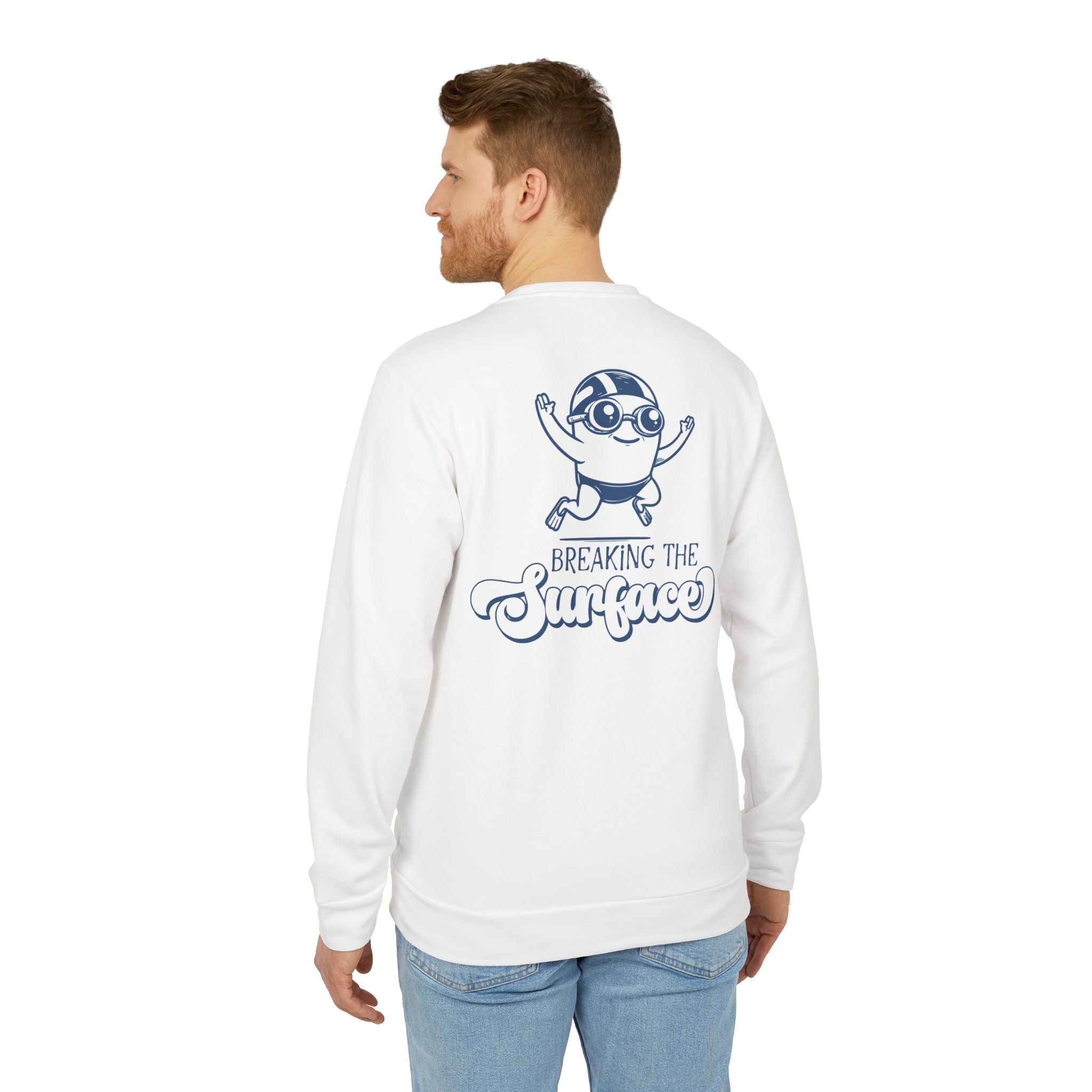 adidas Swimming Breaking The Surface  Back Print Unisex Sweatshirt